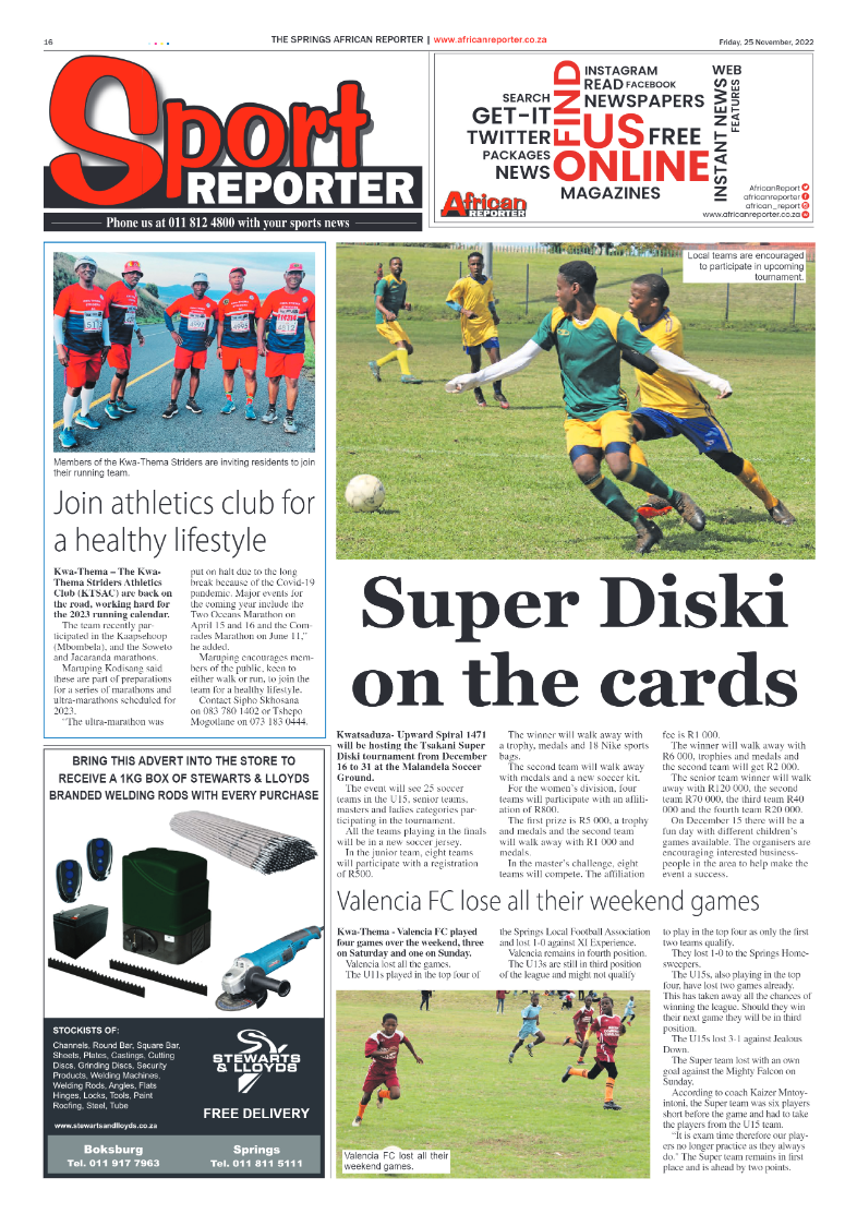 African Reporter 25 Nov 2022 page 16