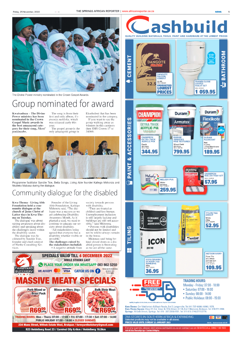 African Reporter 25 Nov 2022 page 5