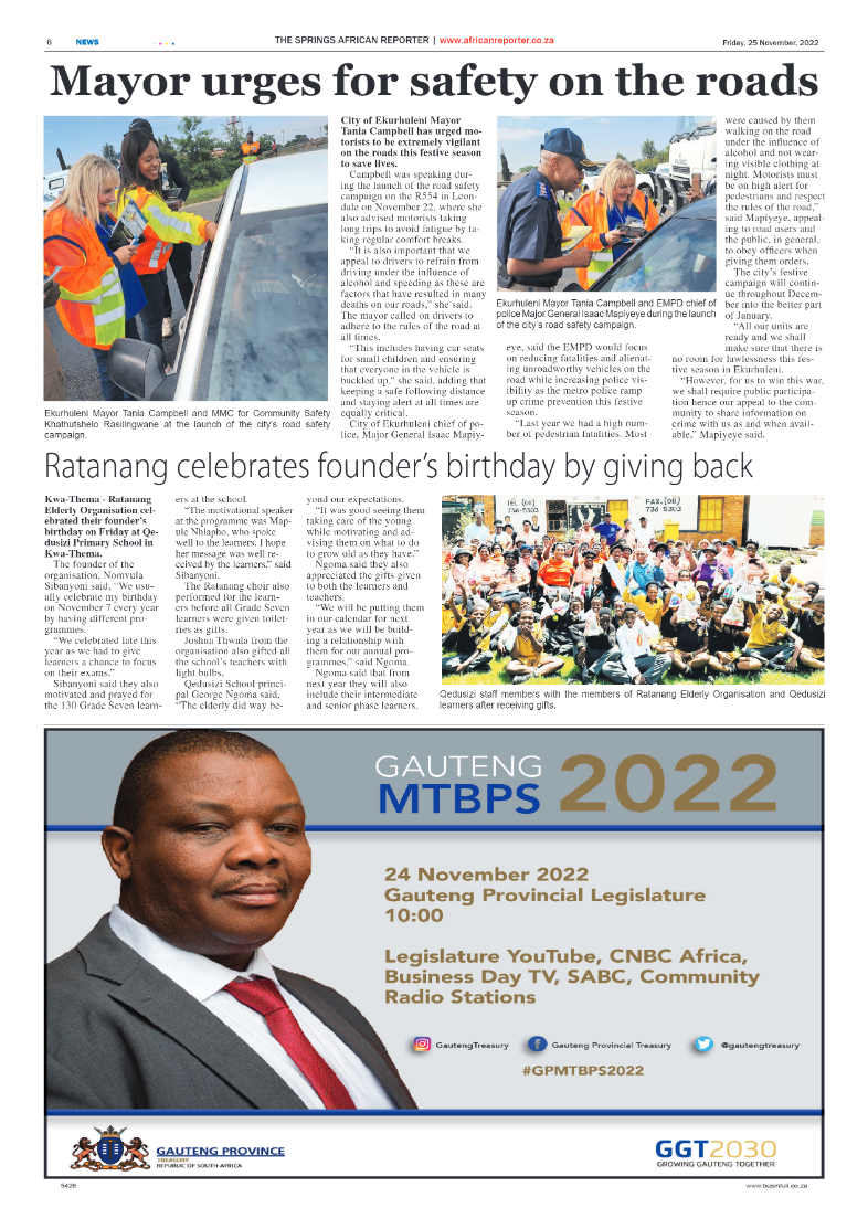 African Reporter 25 Nov 2022 page 6