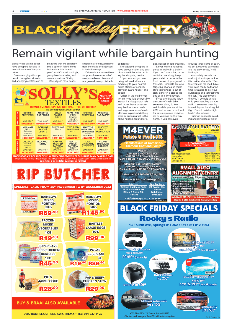 African Reporter 25 Nov 2022 page 8