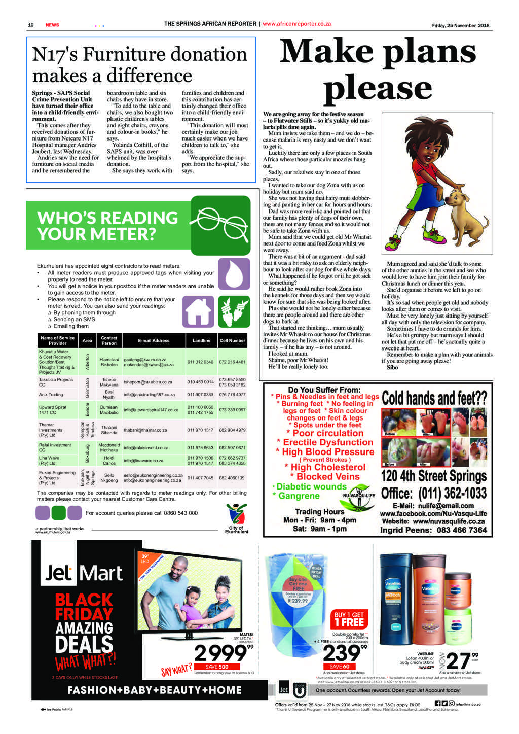 African Reporter 25 November 2016 page 10