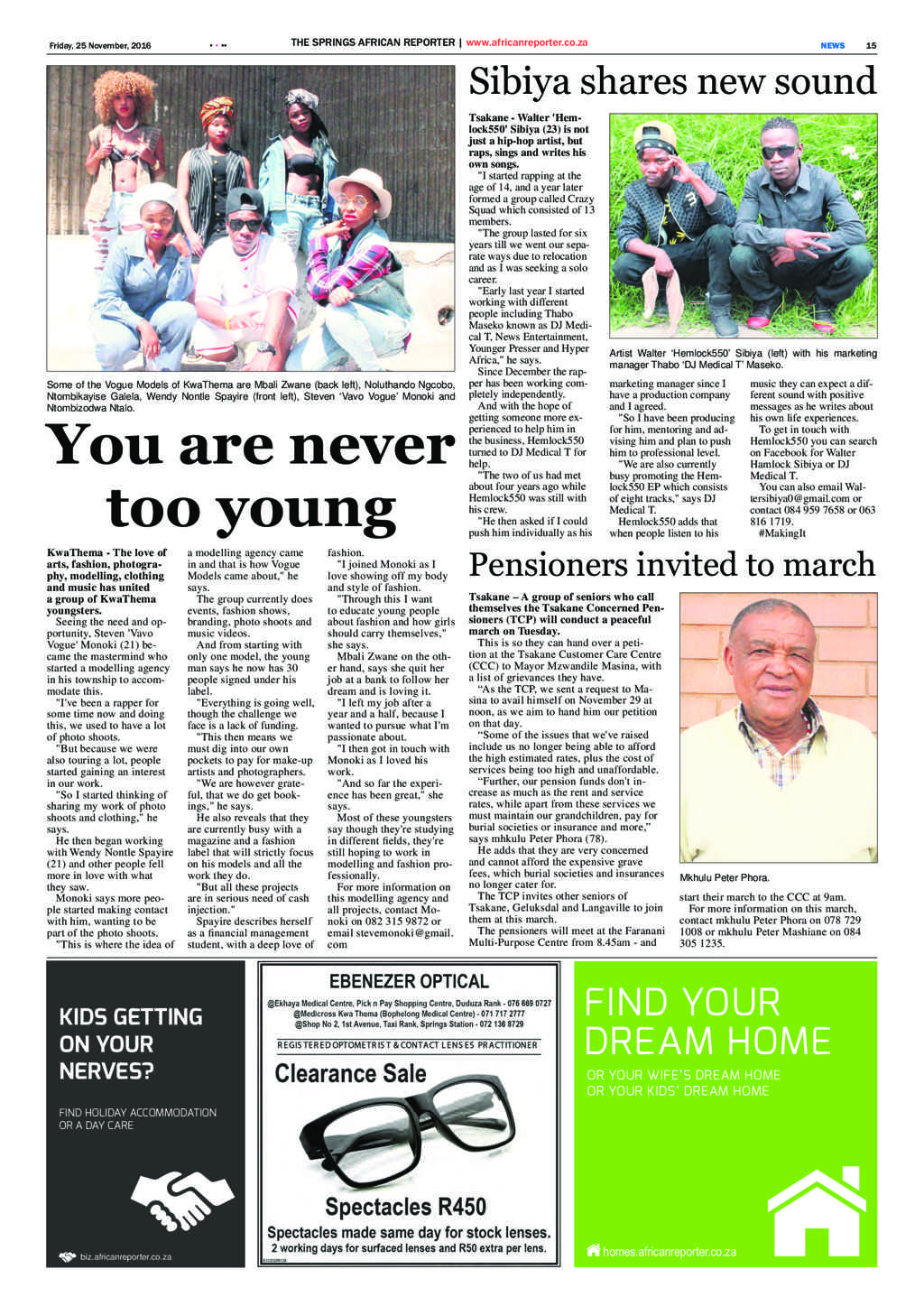 African Reporter 25 November 2016 page 15