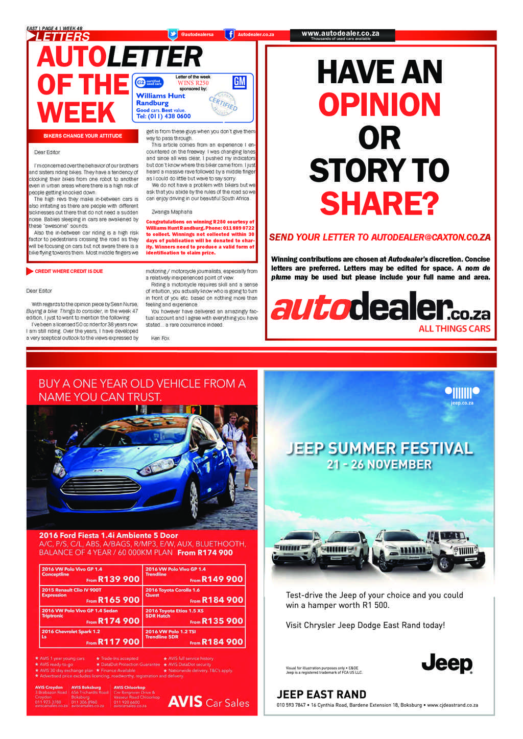 African Reporter 25 November 2016 page 20