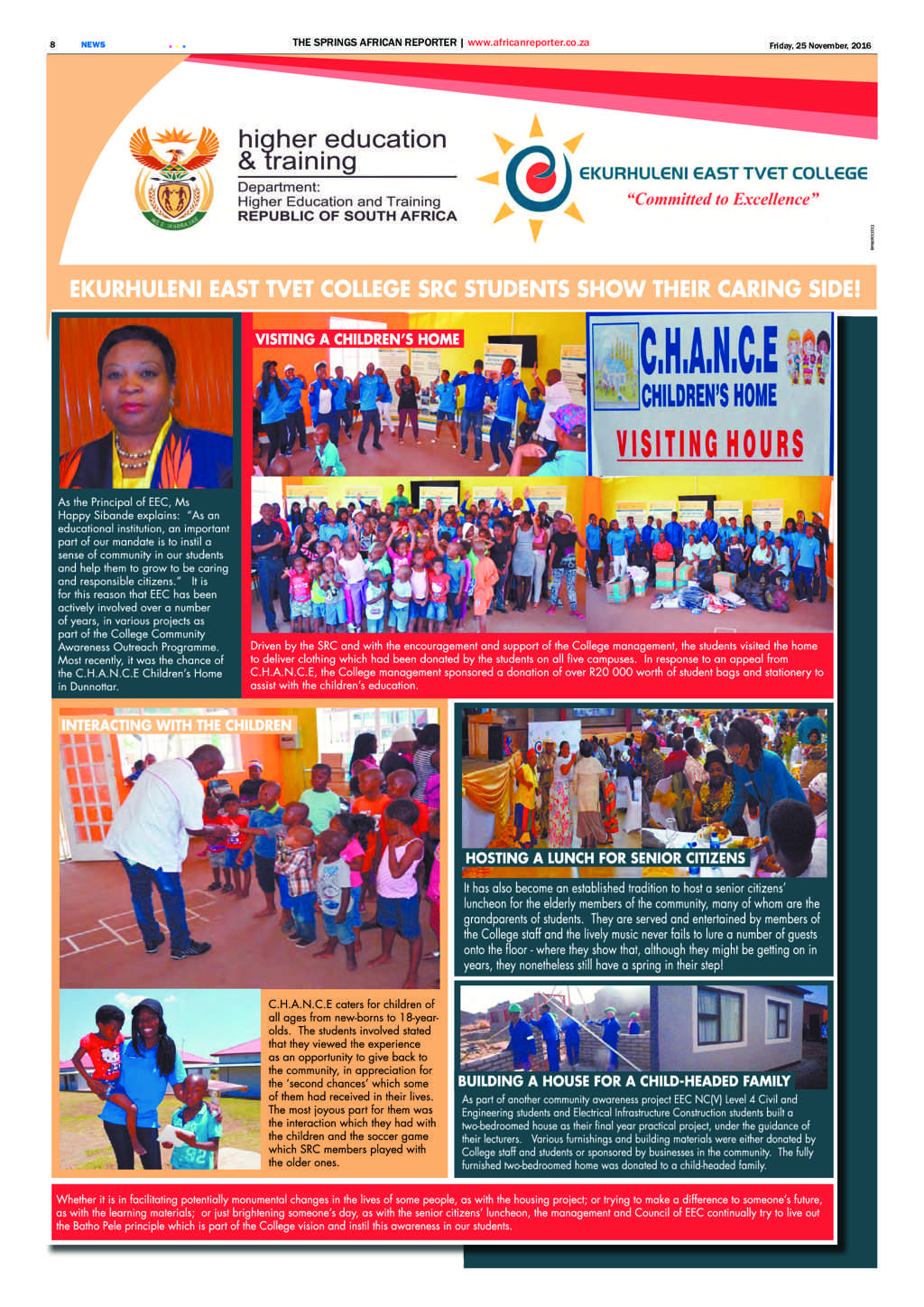 African Reporter 25 November 2016 page 8