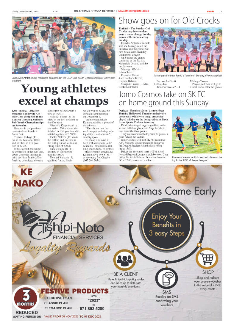 African Reporter 24 November 2023 page 11