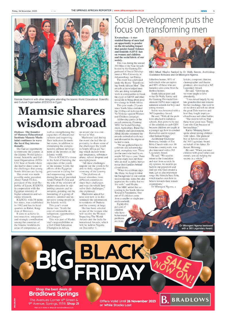 African Reporter 24 November 2023 page 3