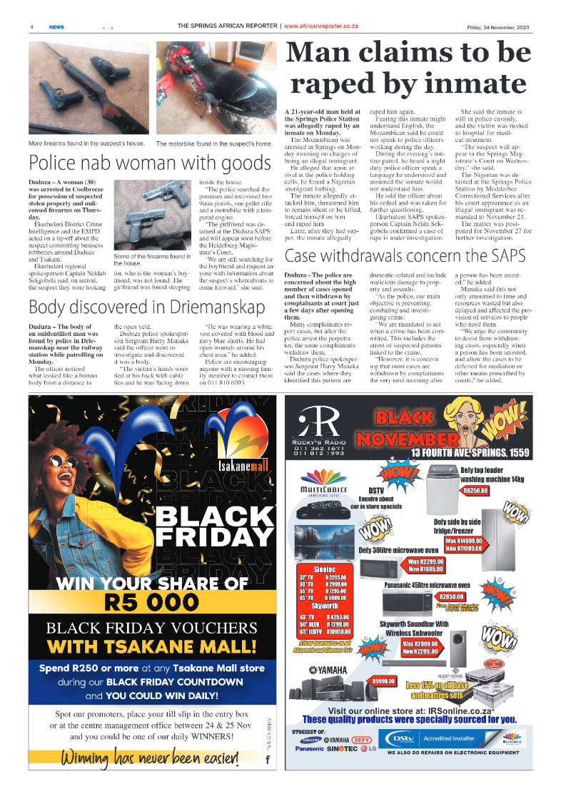 African Reporter 24 November 2023 page 4