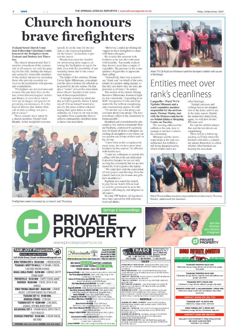 African Reporter 24 November 2023 page 8