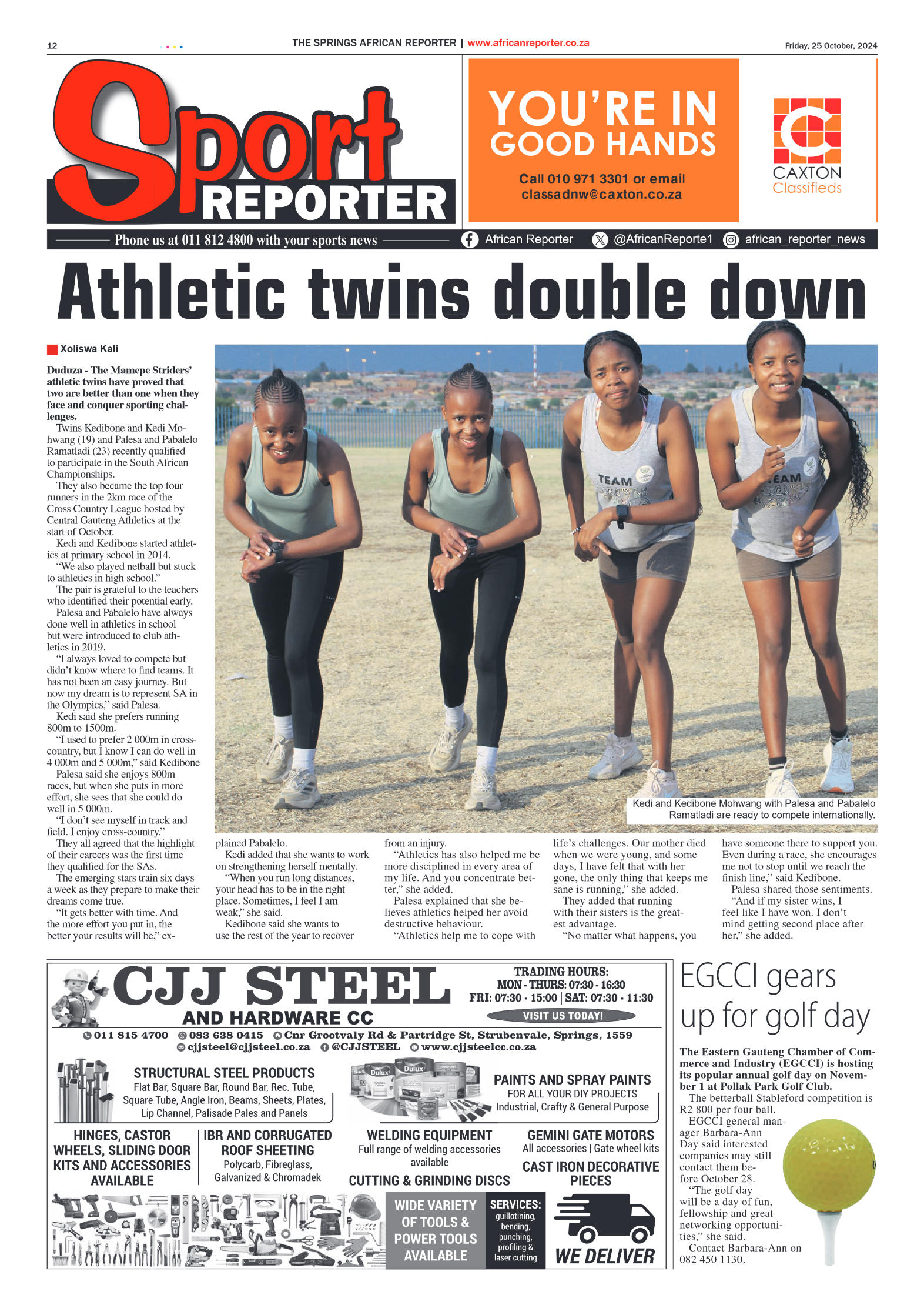 African Reporter 25 October 2024 page 12