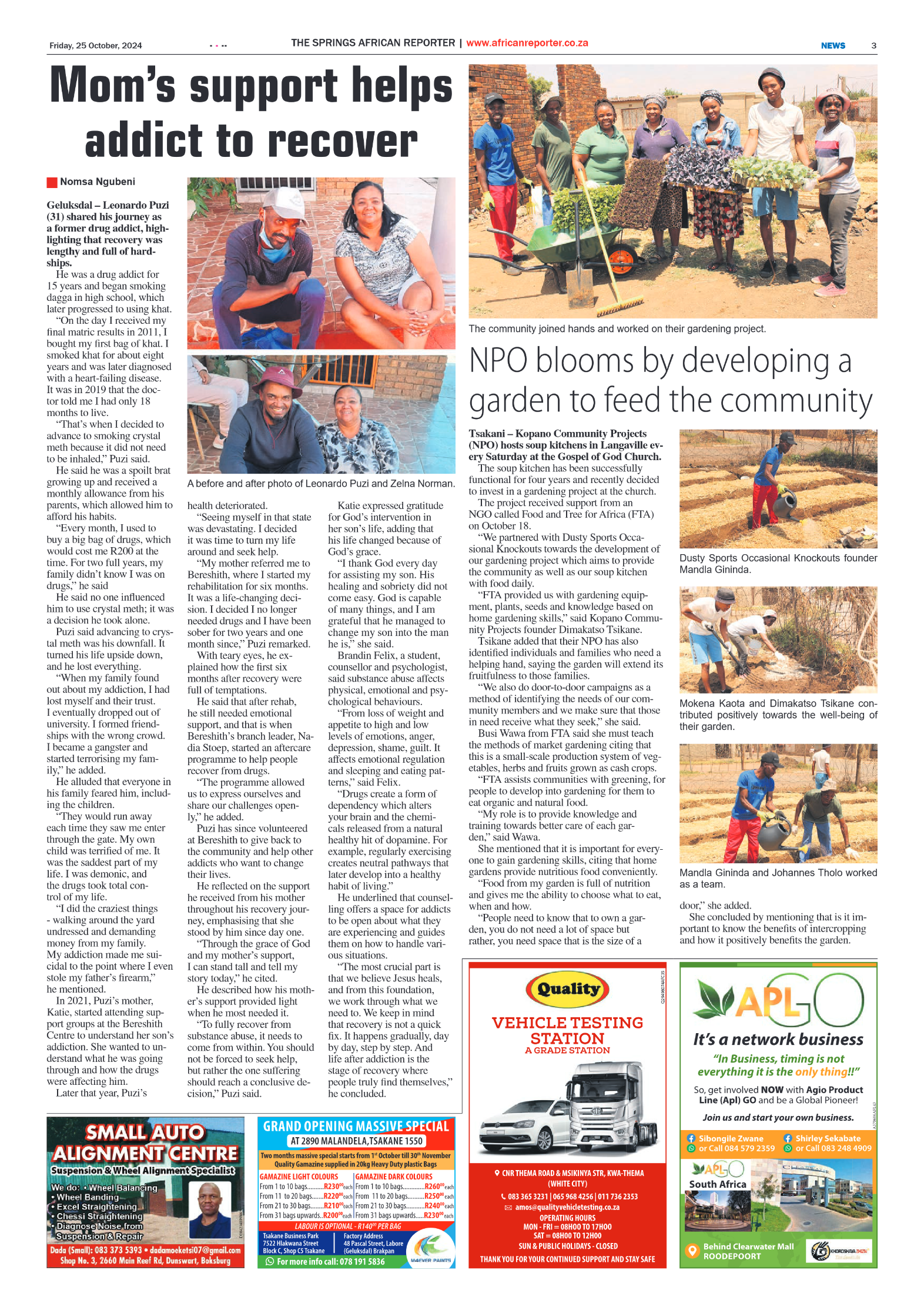 African Reporter 25 October 2024 page 3