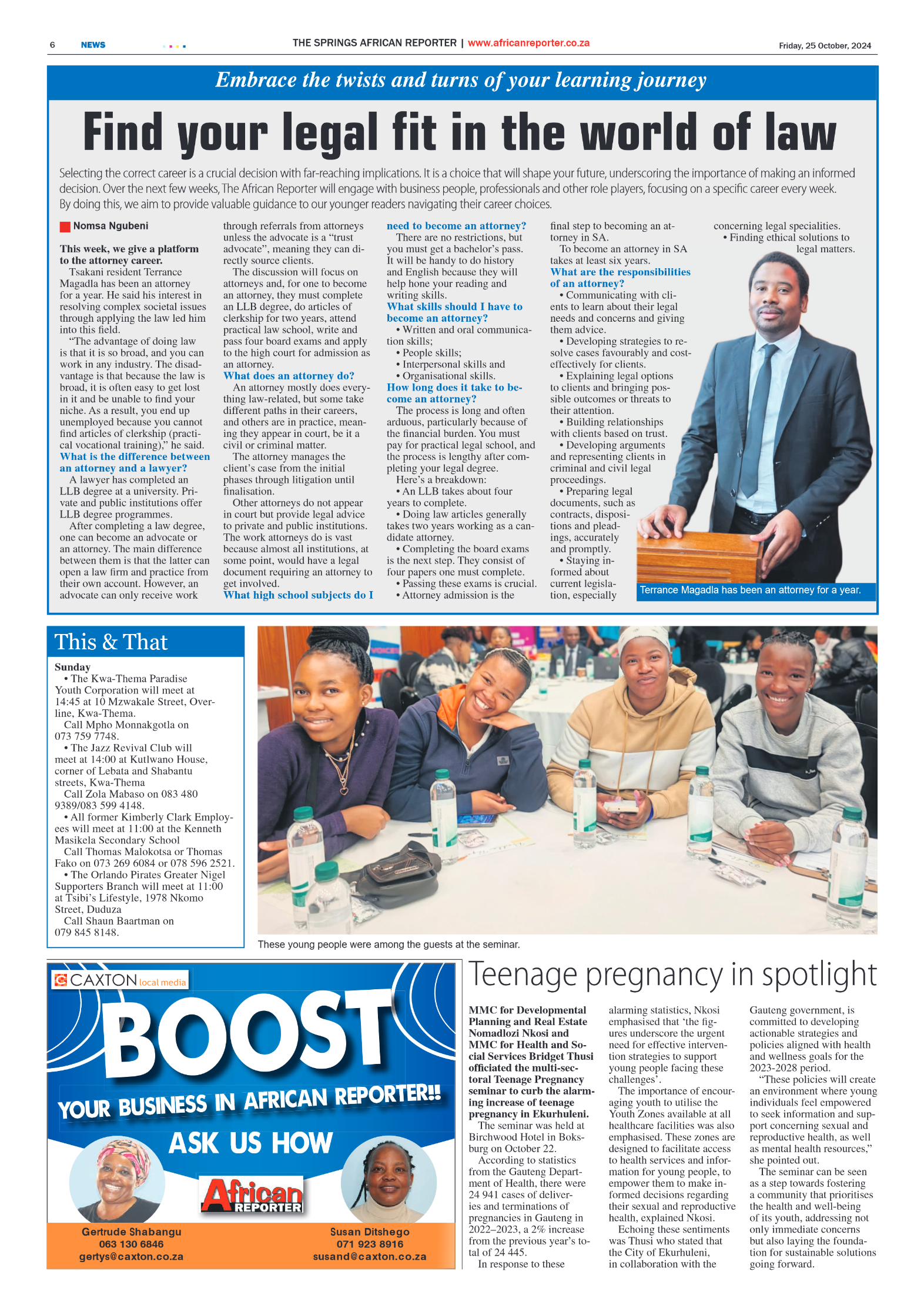African Reporter 25 October 2024 page 6