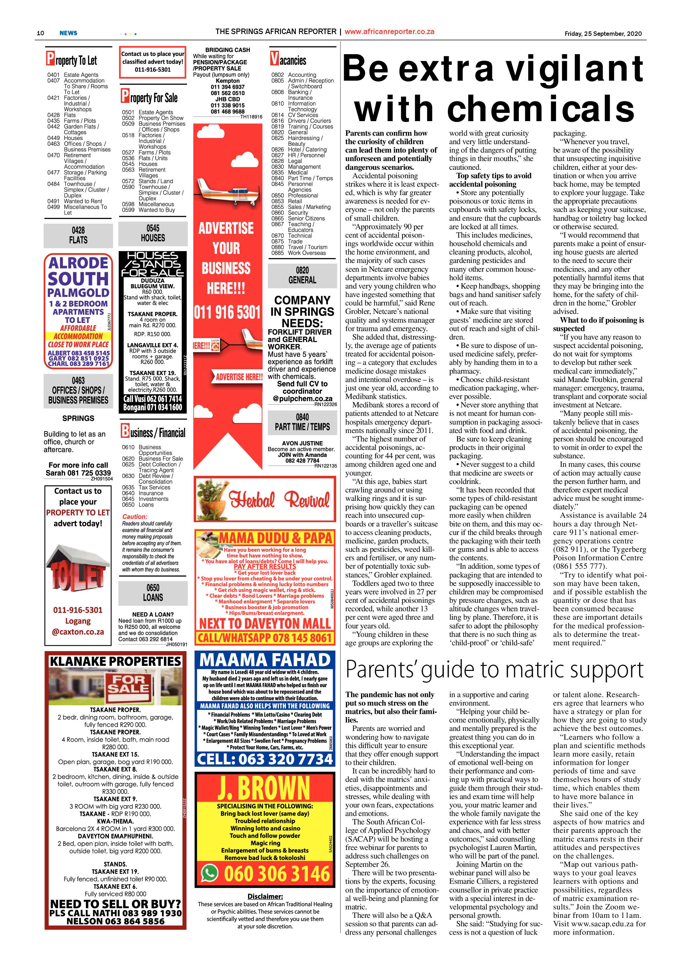 African Reporter 25 September 2020 page 10