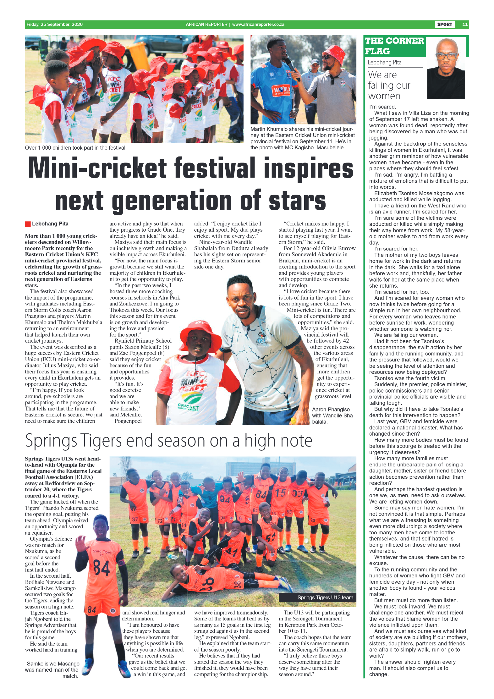African Reporter 25 September 2026 page 11