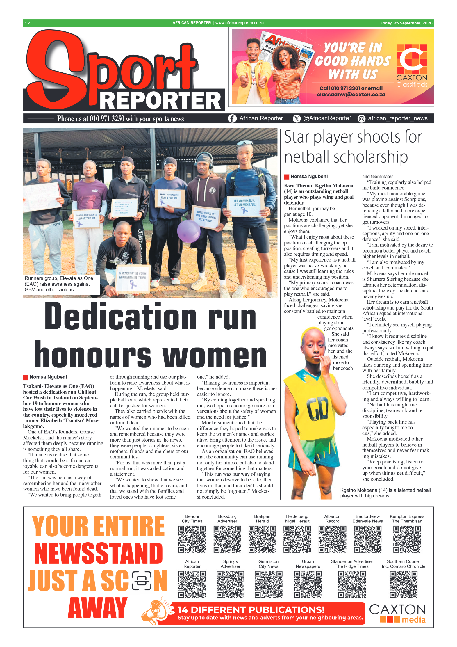 African Reporter 25 September 2026 page 12