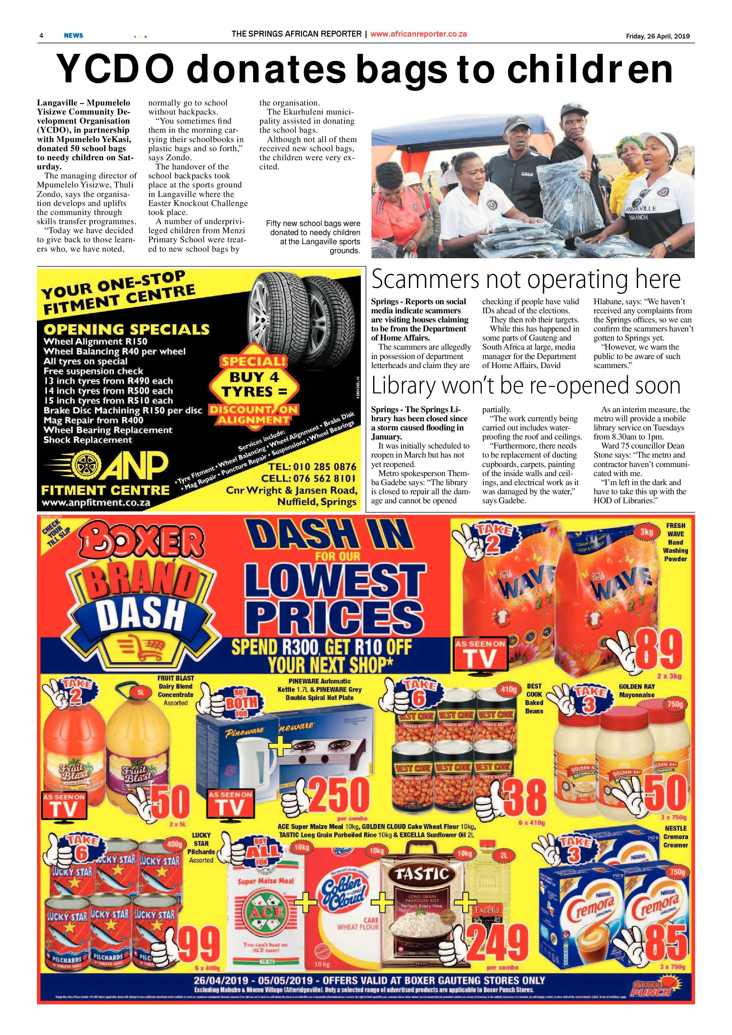 African Reporter 26 April 2019 page 4