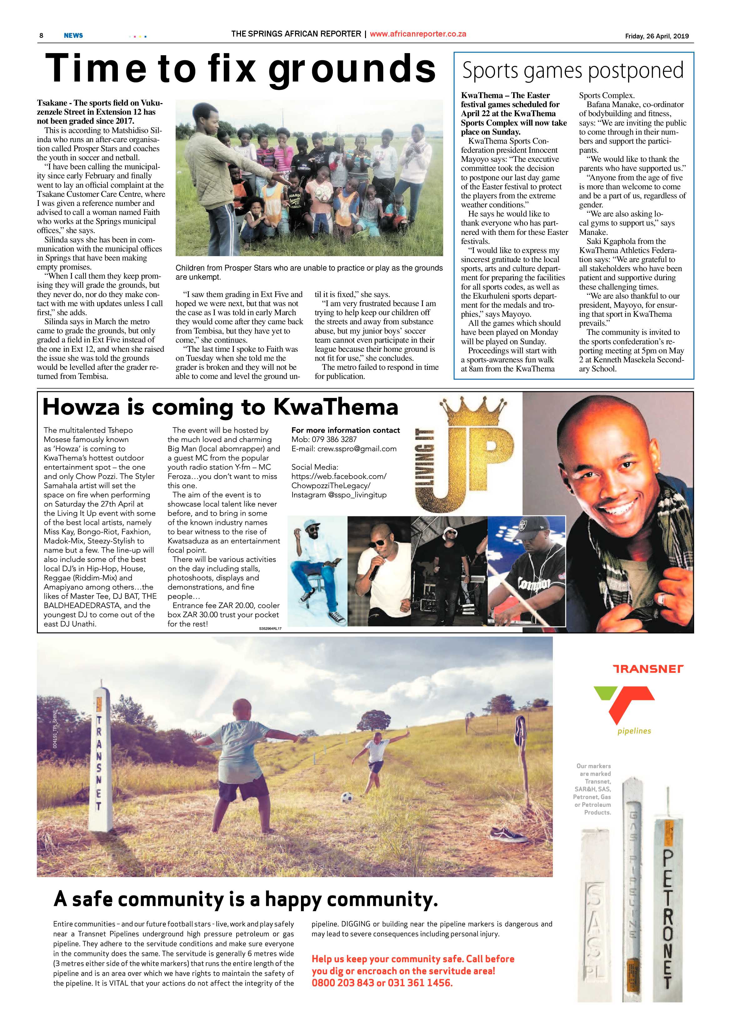 African Reporter 26 April 2019 page 8