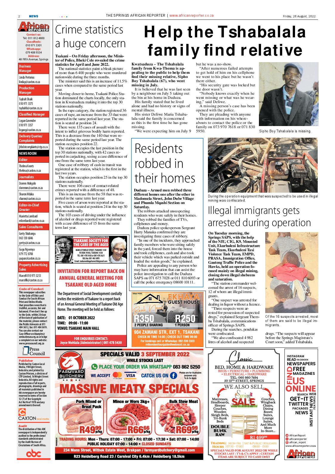 African Reporter 26 August 2022 page 2