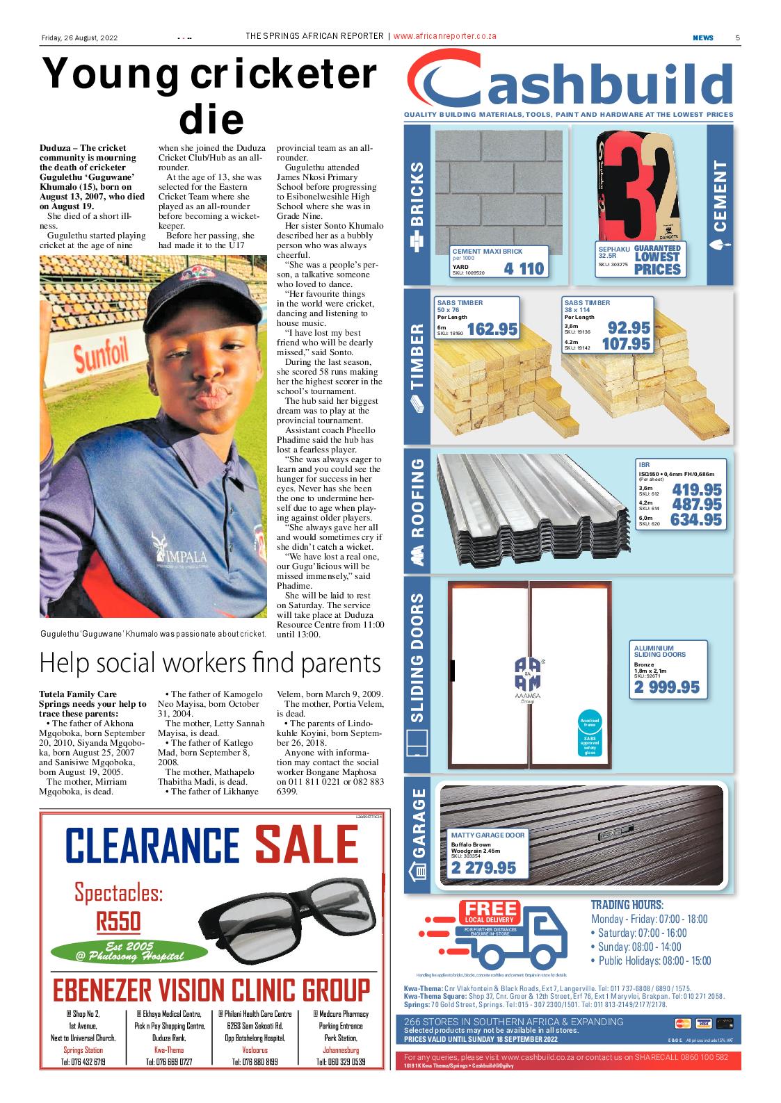 African Reporter 26 August 2022 page 5