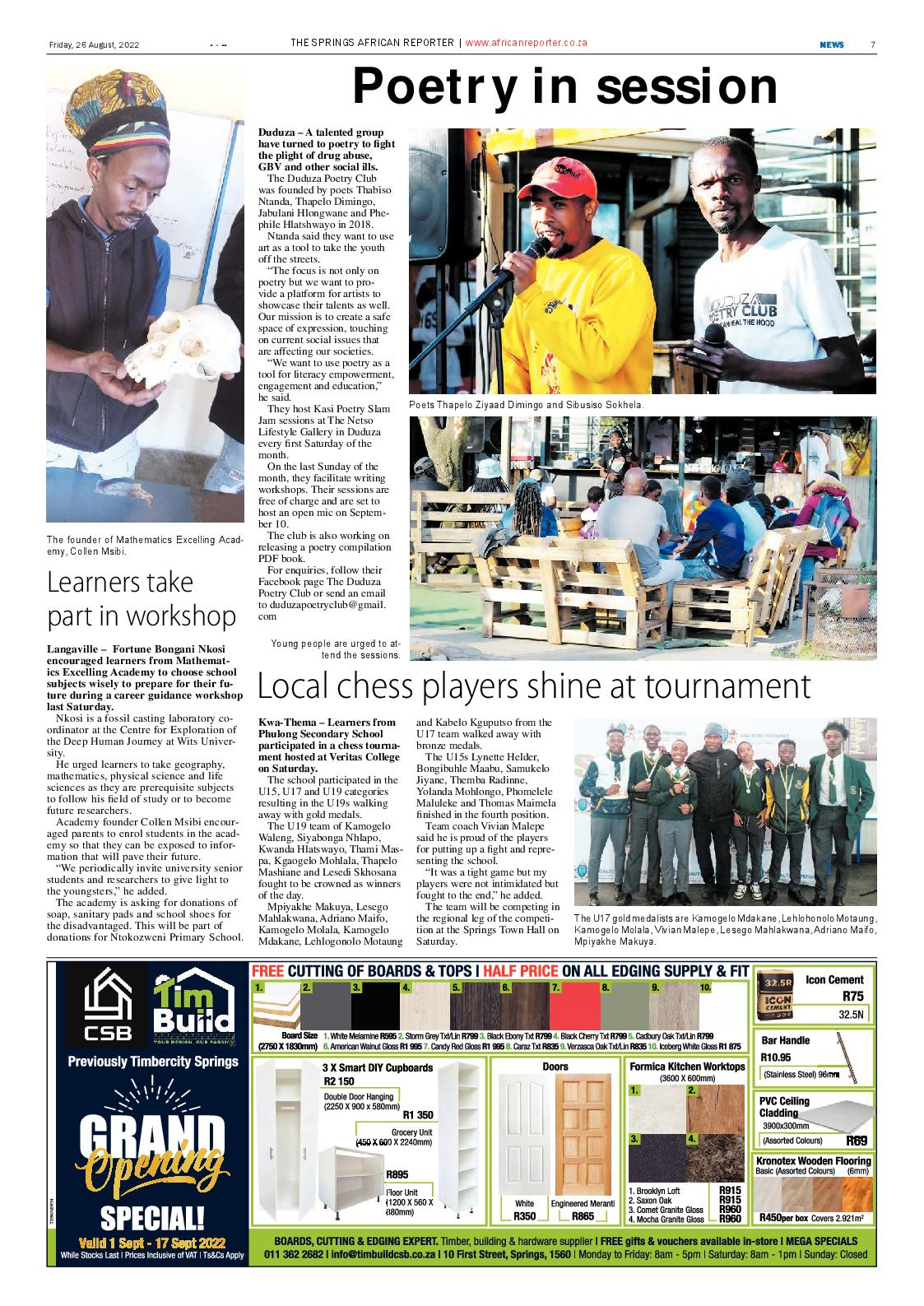 African Reporter 26 August 2022 page 7