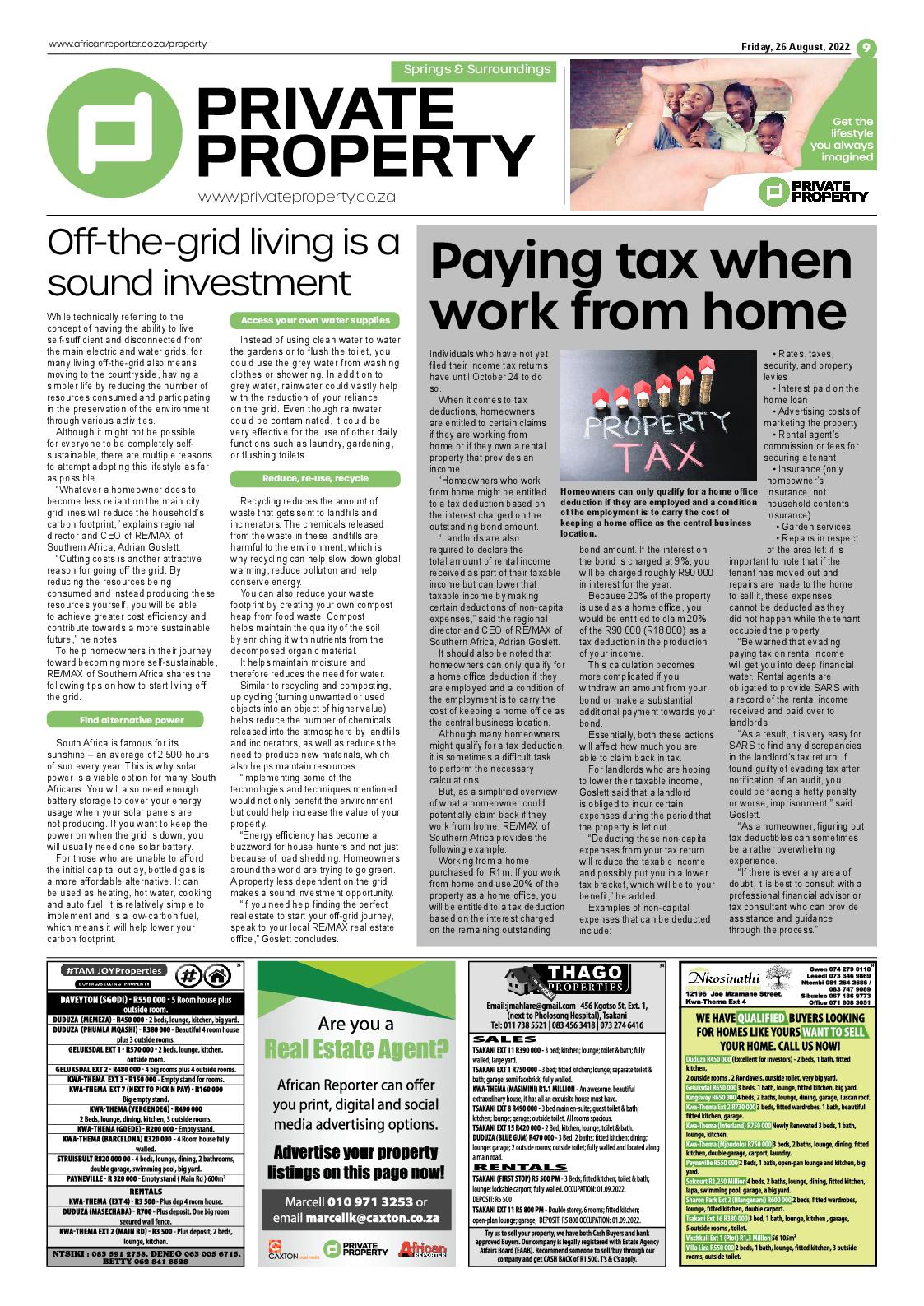African Reporter 26 August 2022 page 9