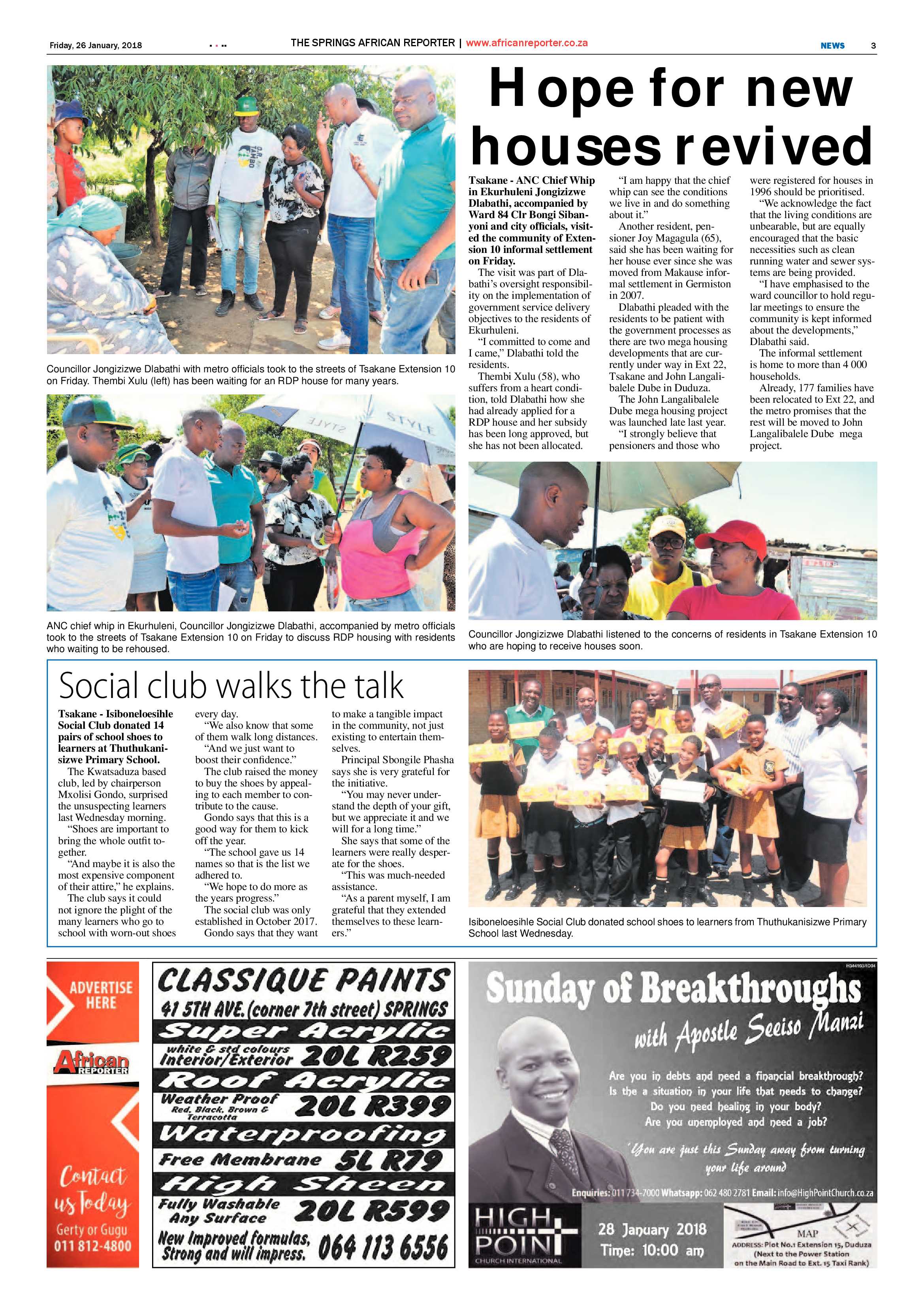 African Reporter 26 January 2018 page 3