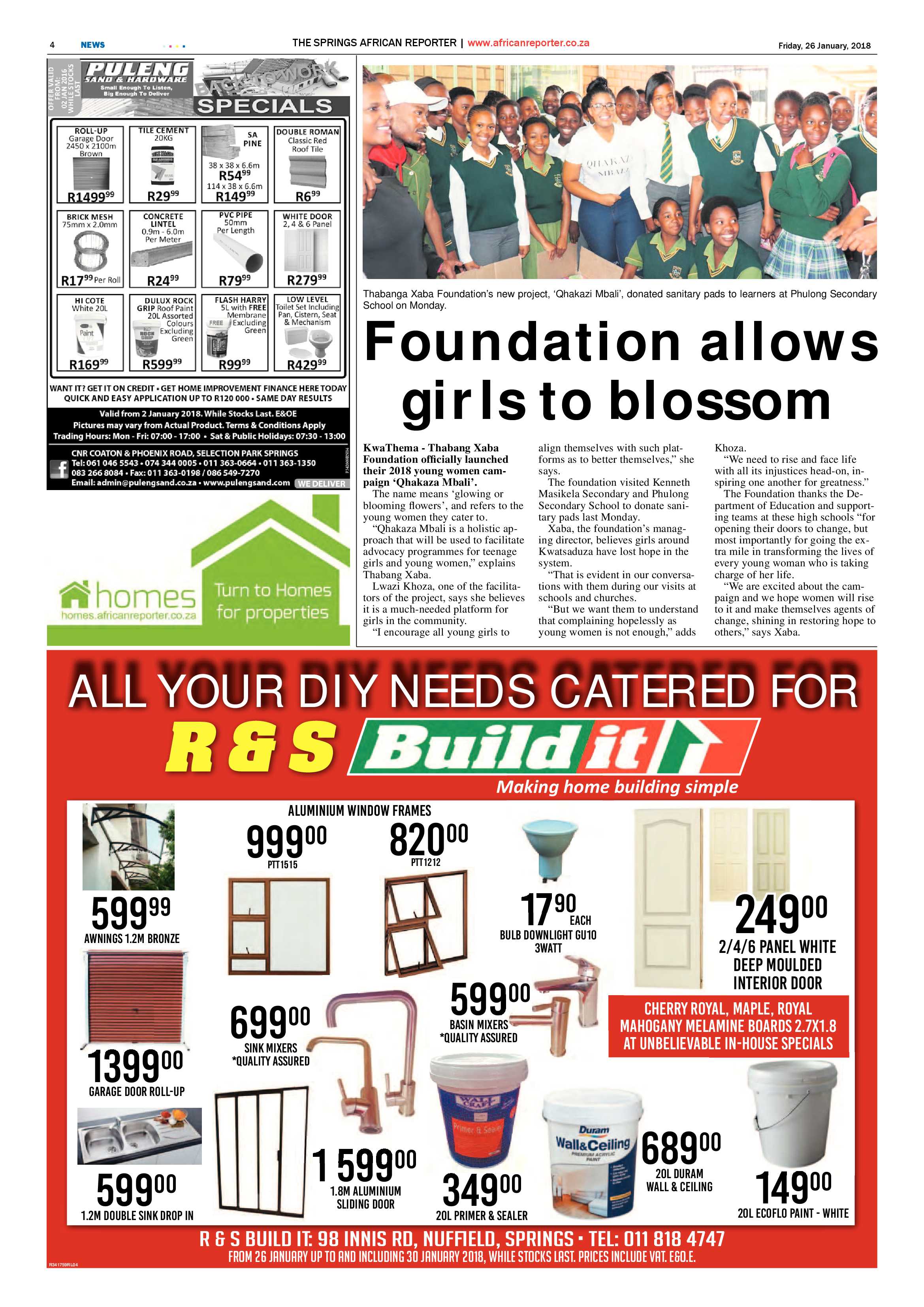 African Reporter 26 January 2018 page 4