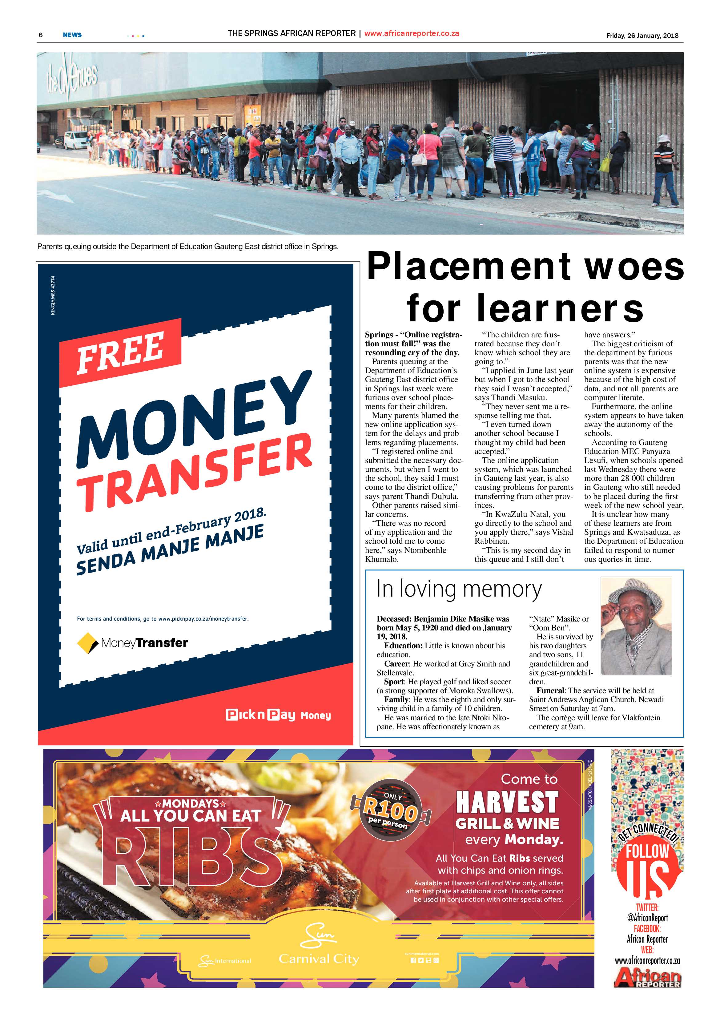 African Reporter 26 January 2018 page 6