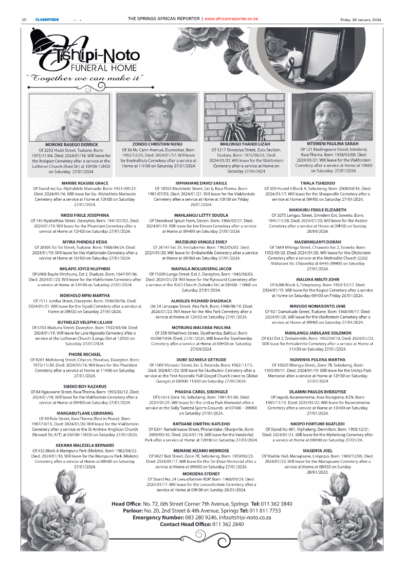 African Reporter 26 January 2024 page 10