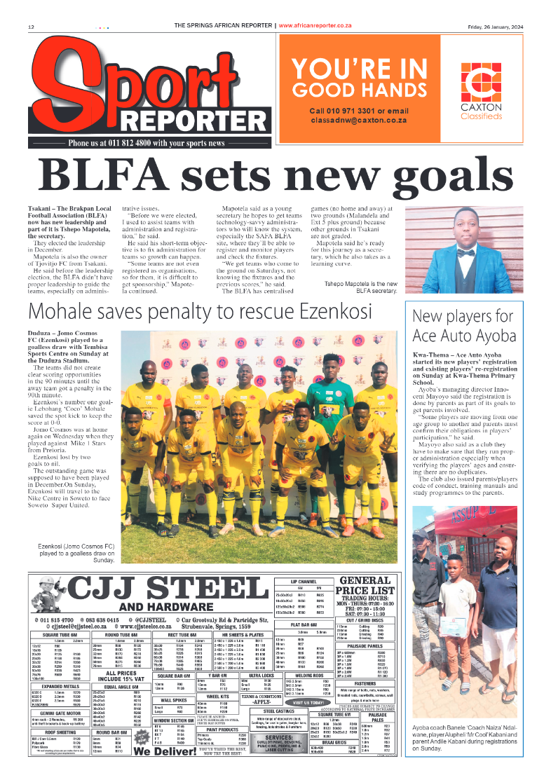 African Reporter 26 January 2024 page 12