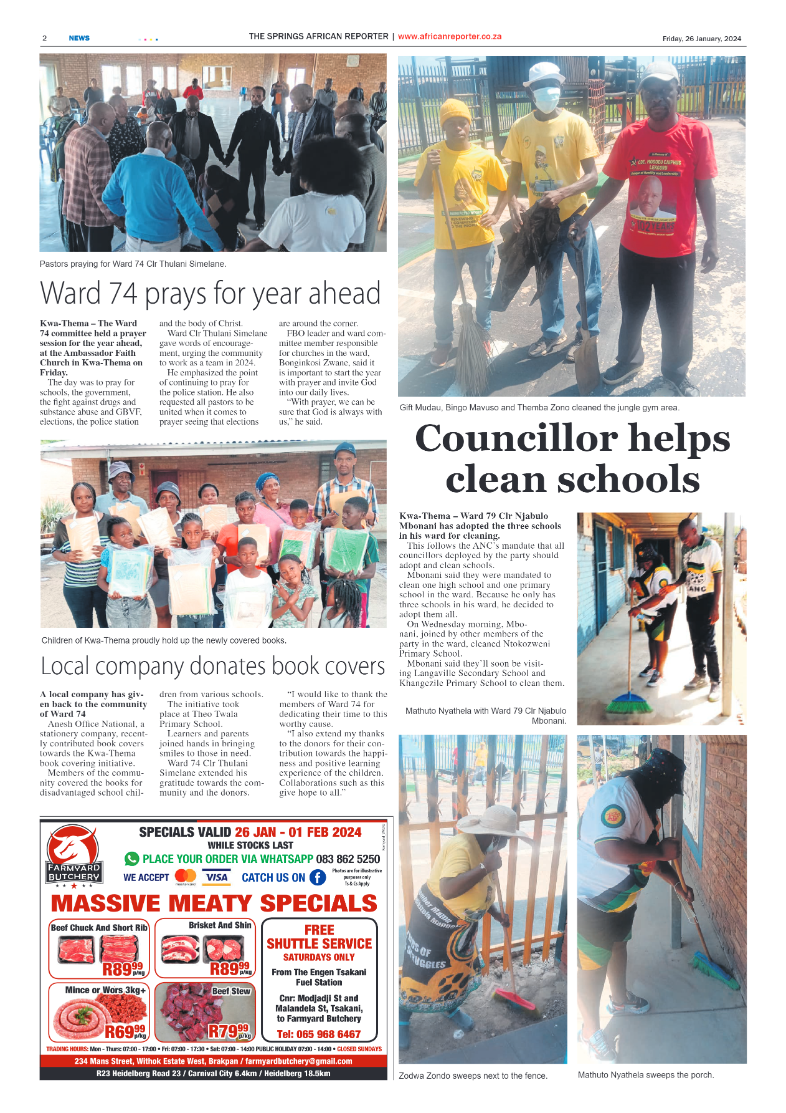African Reporter 26 January 2024 page 2