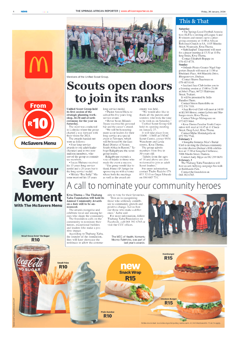 African Reporter 26 January 2024 page 4