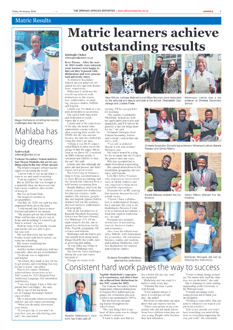 African Reporter 26 January 2024 page 7