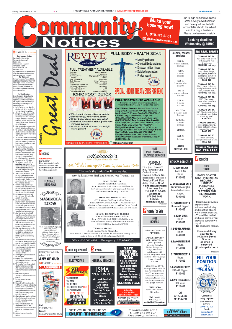 African Reporter 26 January 2024 page 9