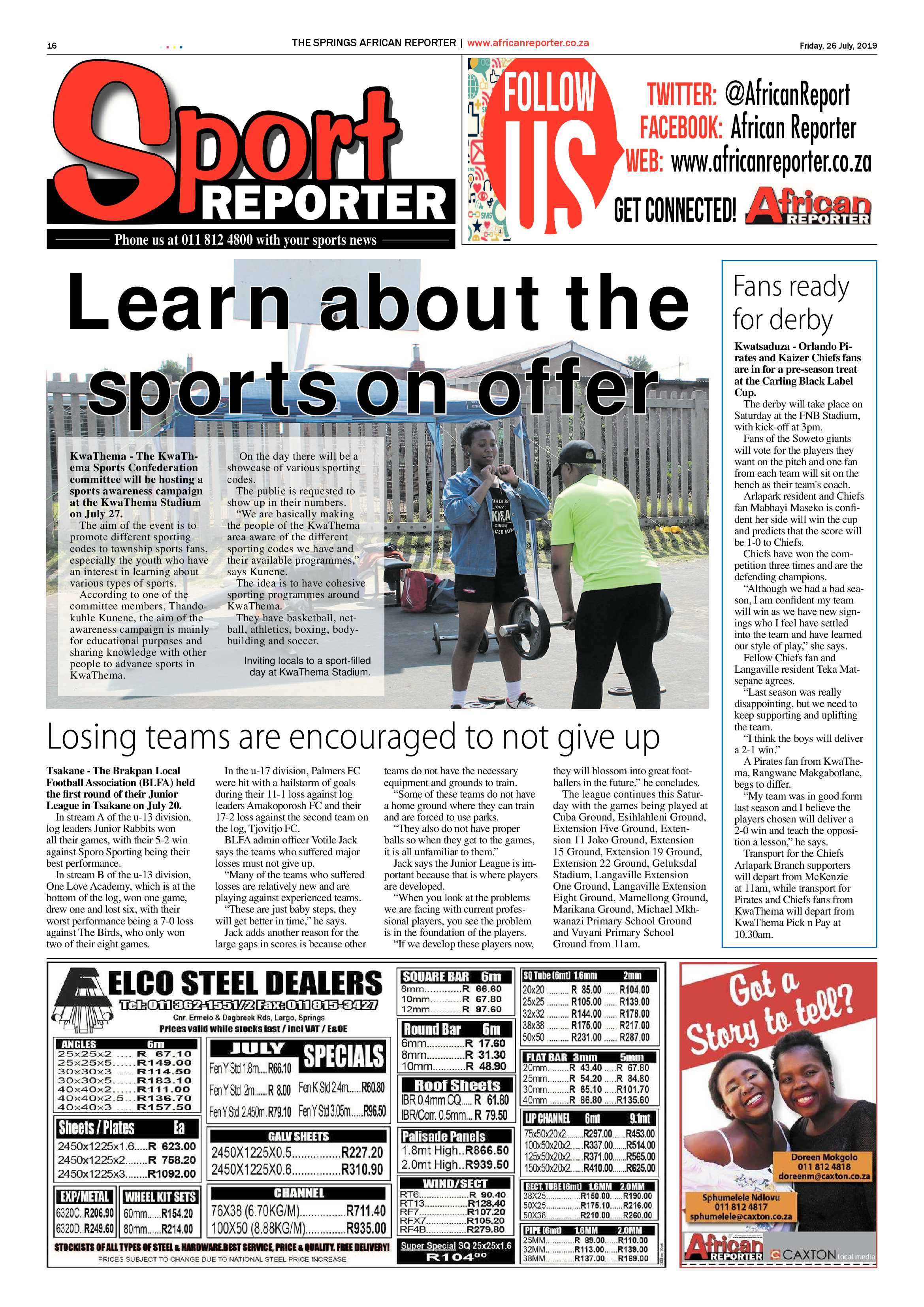 African Reporter 26 July 2019 page 12