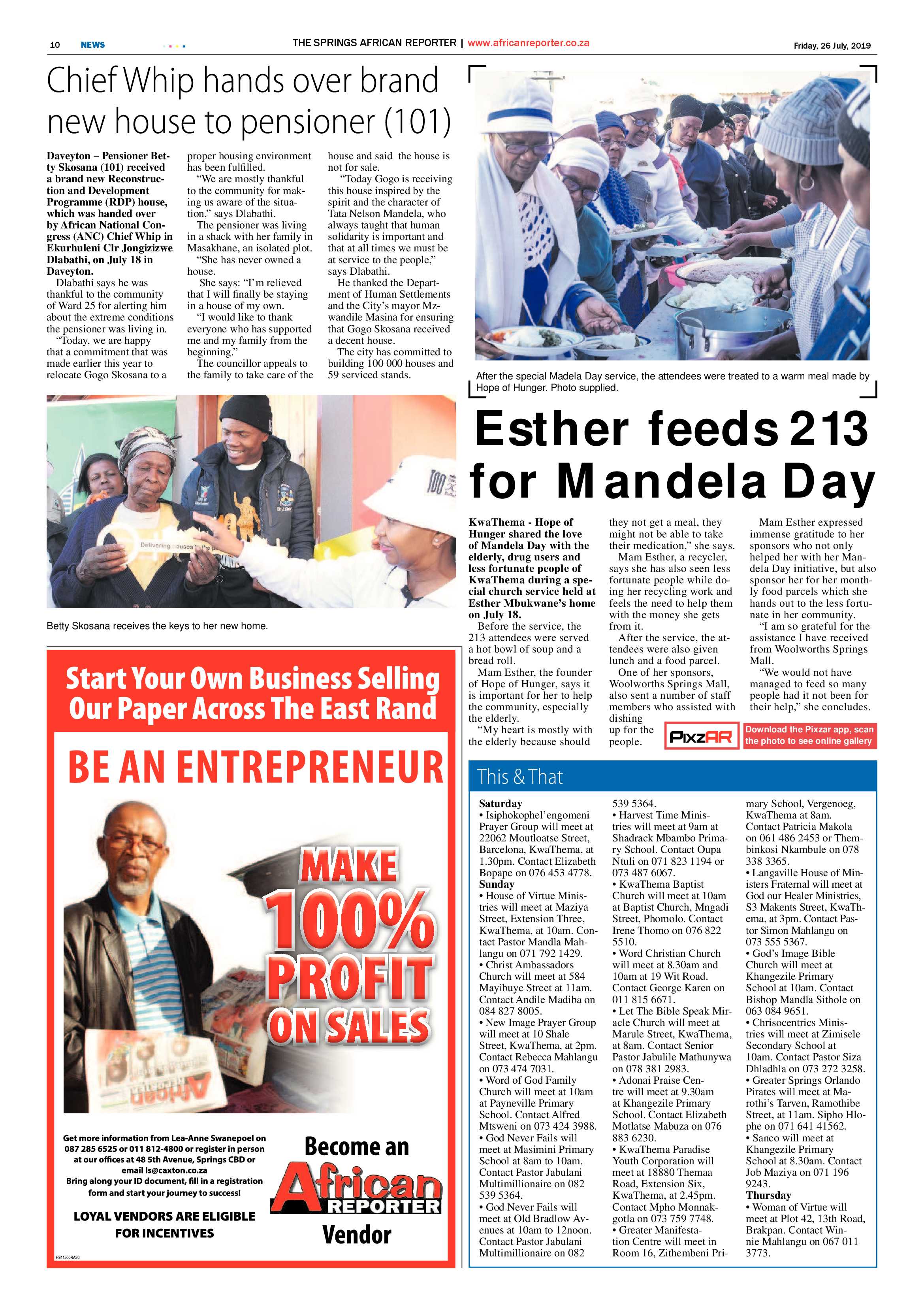 African Reporter 26 July 2019 page 9