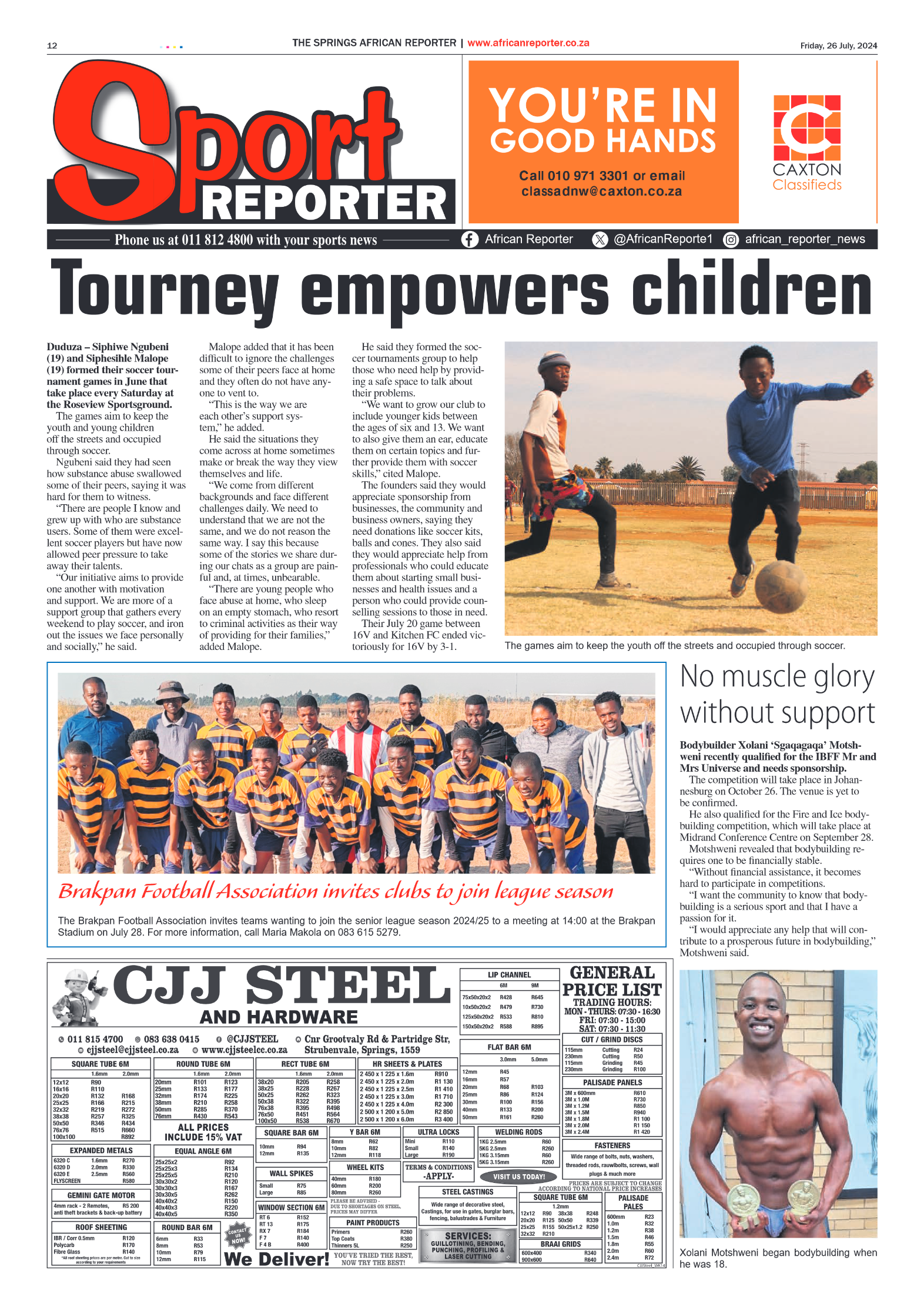 African Reporter 26 July 2024 page 12