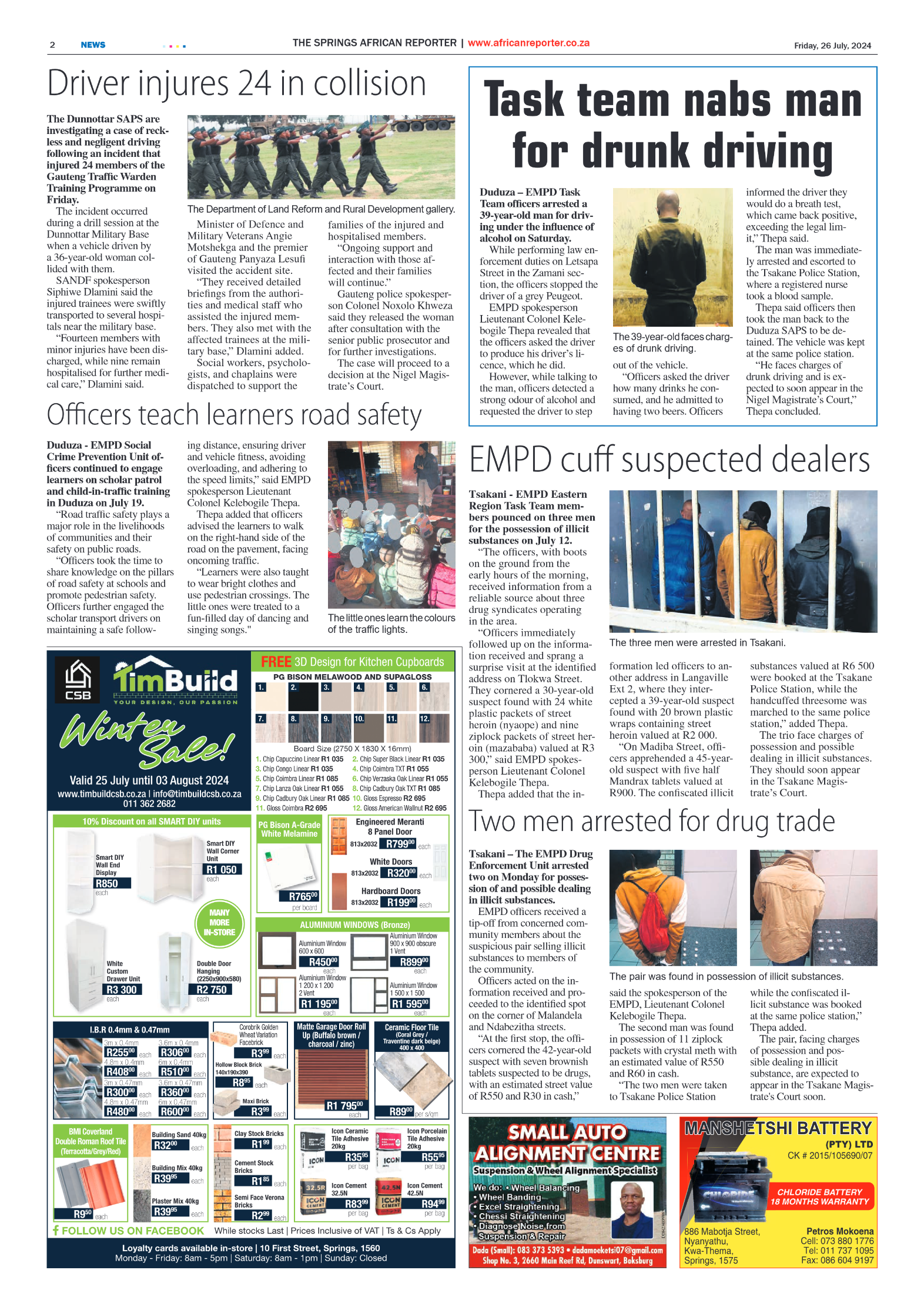 African Reporter 26 July 2024 page 2