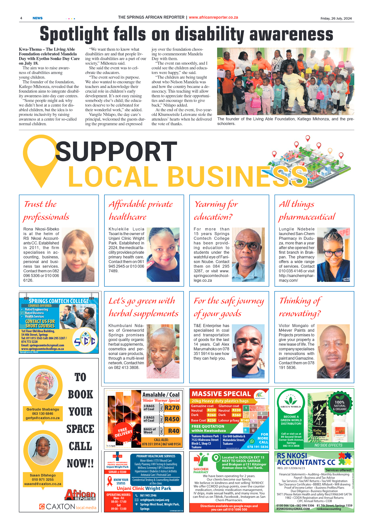 African Reporter 26 July 2024 page 4