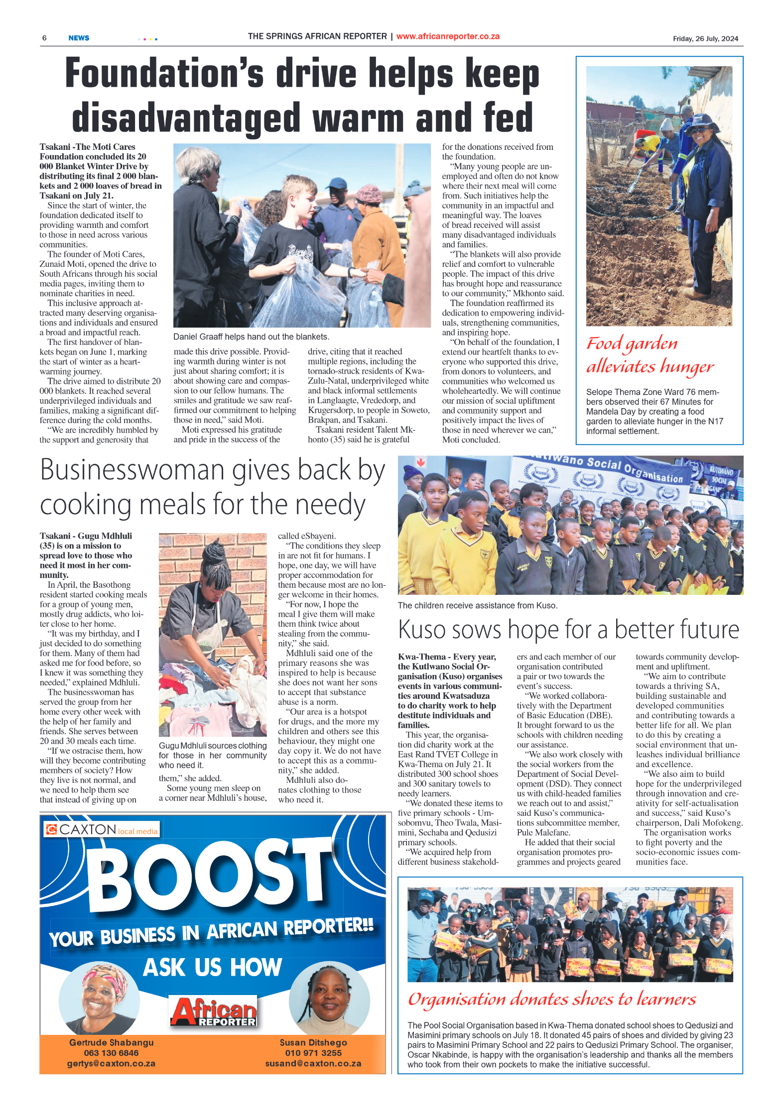 African Reporter 26 July 2024 page 6