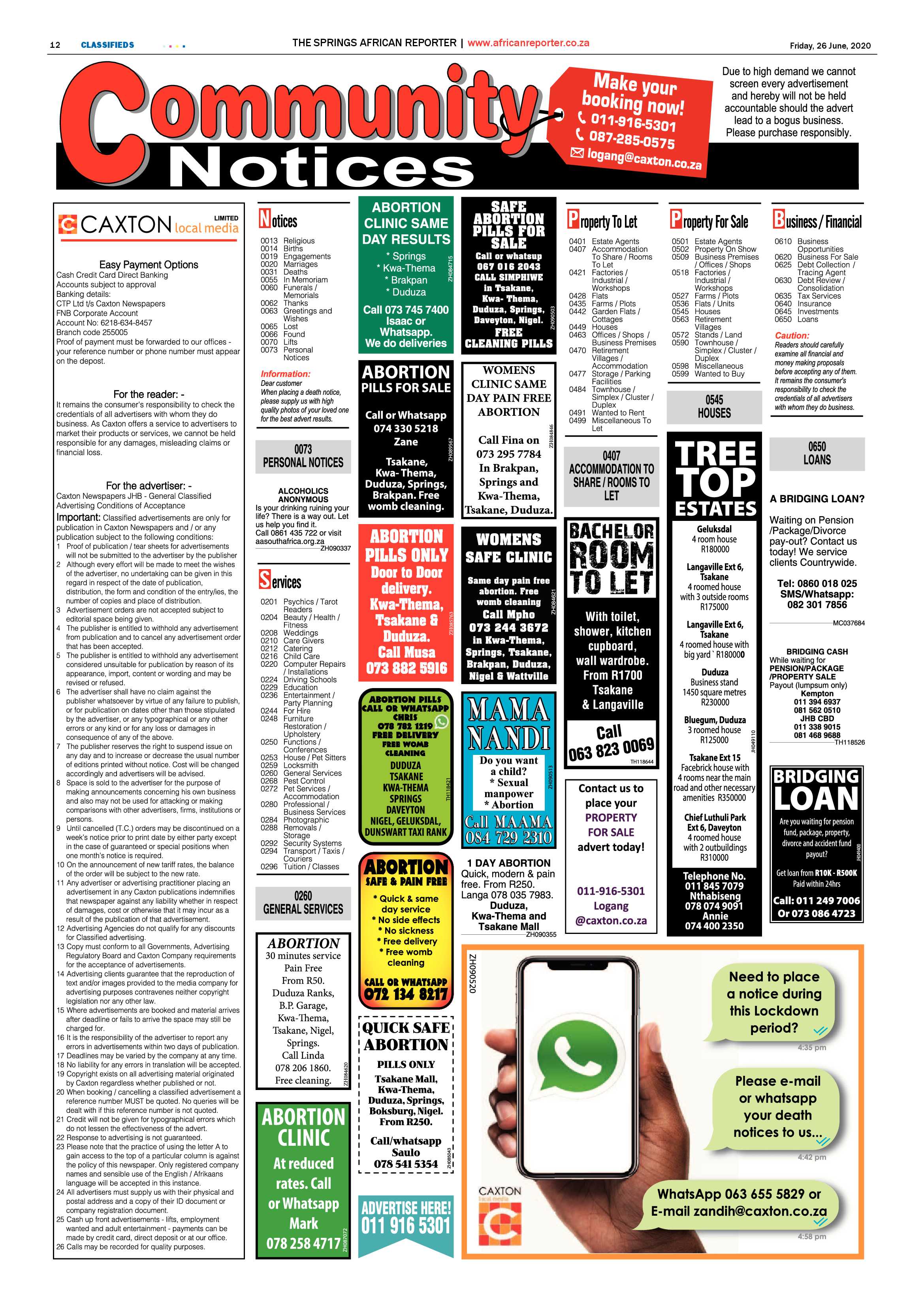 African Reporter 26 June 2020 page 12