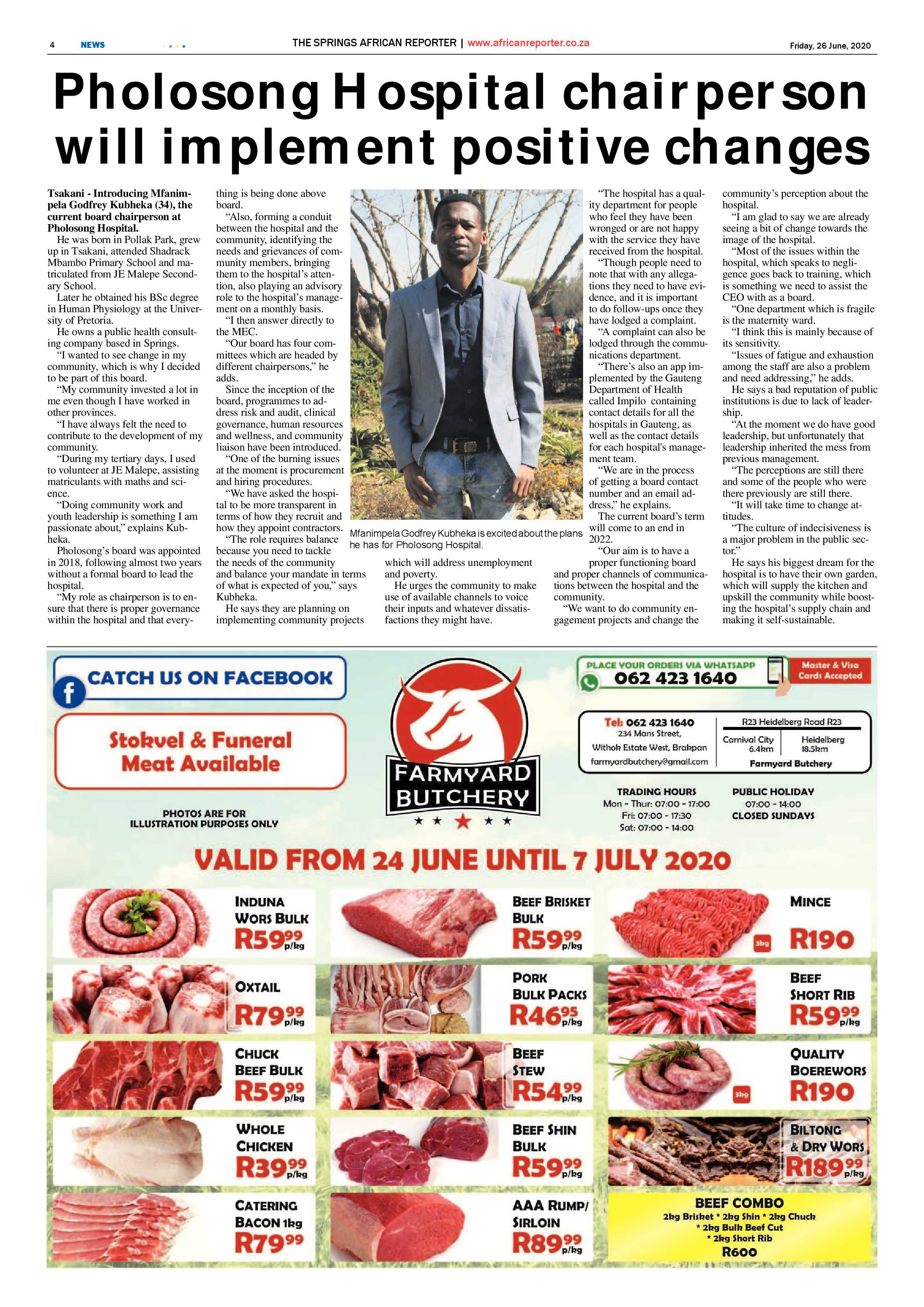 African Reporter 26 June 2020 page 4