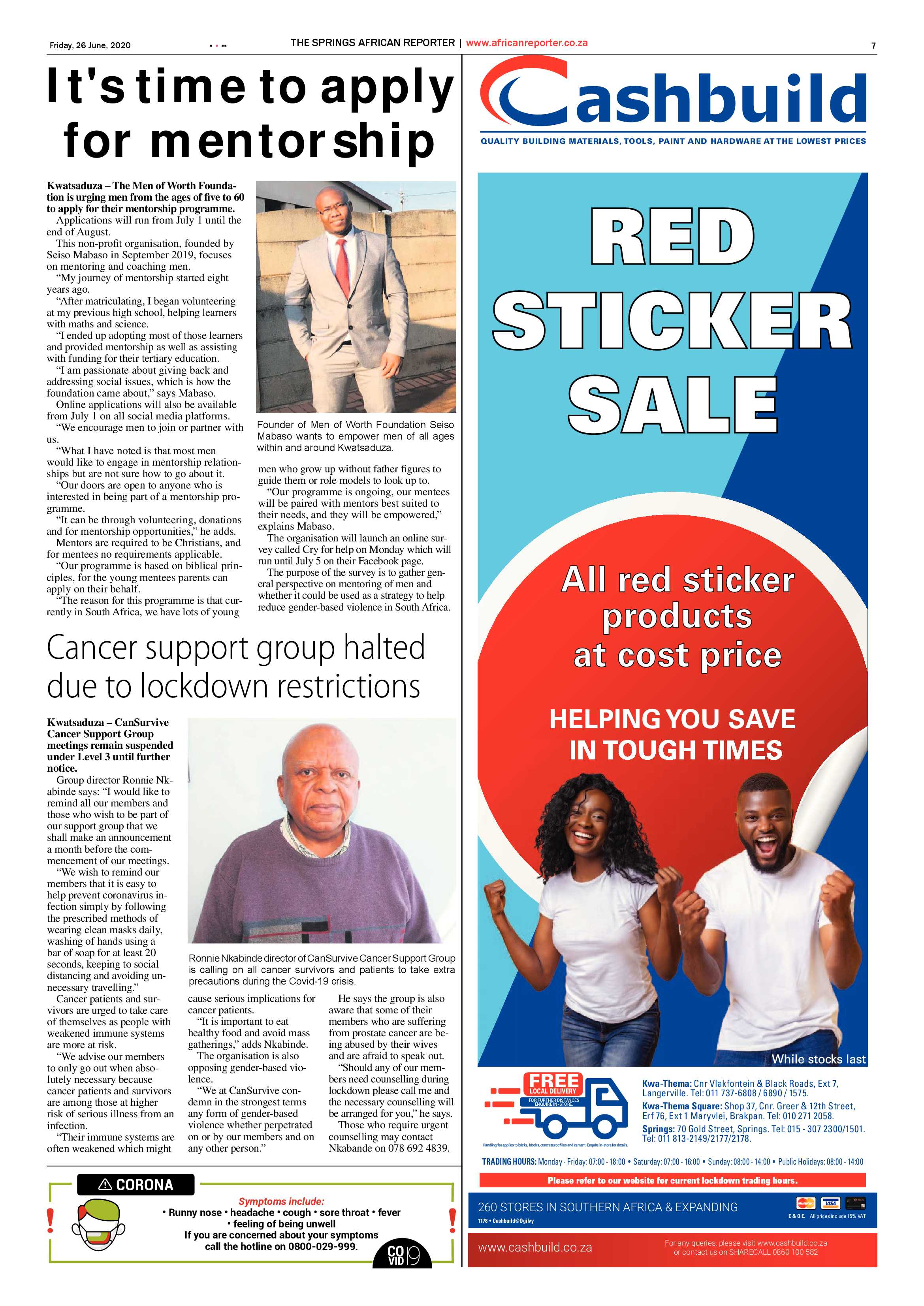 African Reporter 26 June 2020 page 7