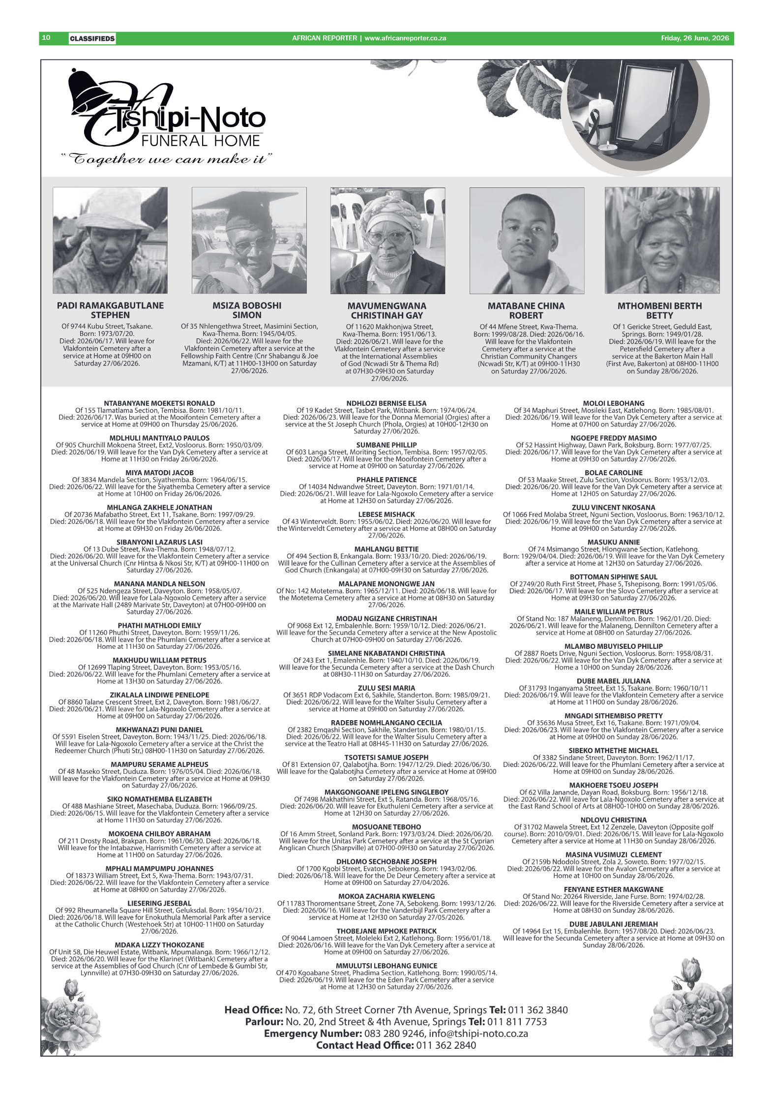 African Reporter 26 June 2026 page 10