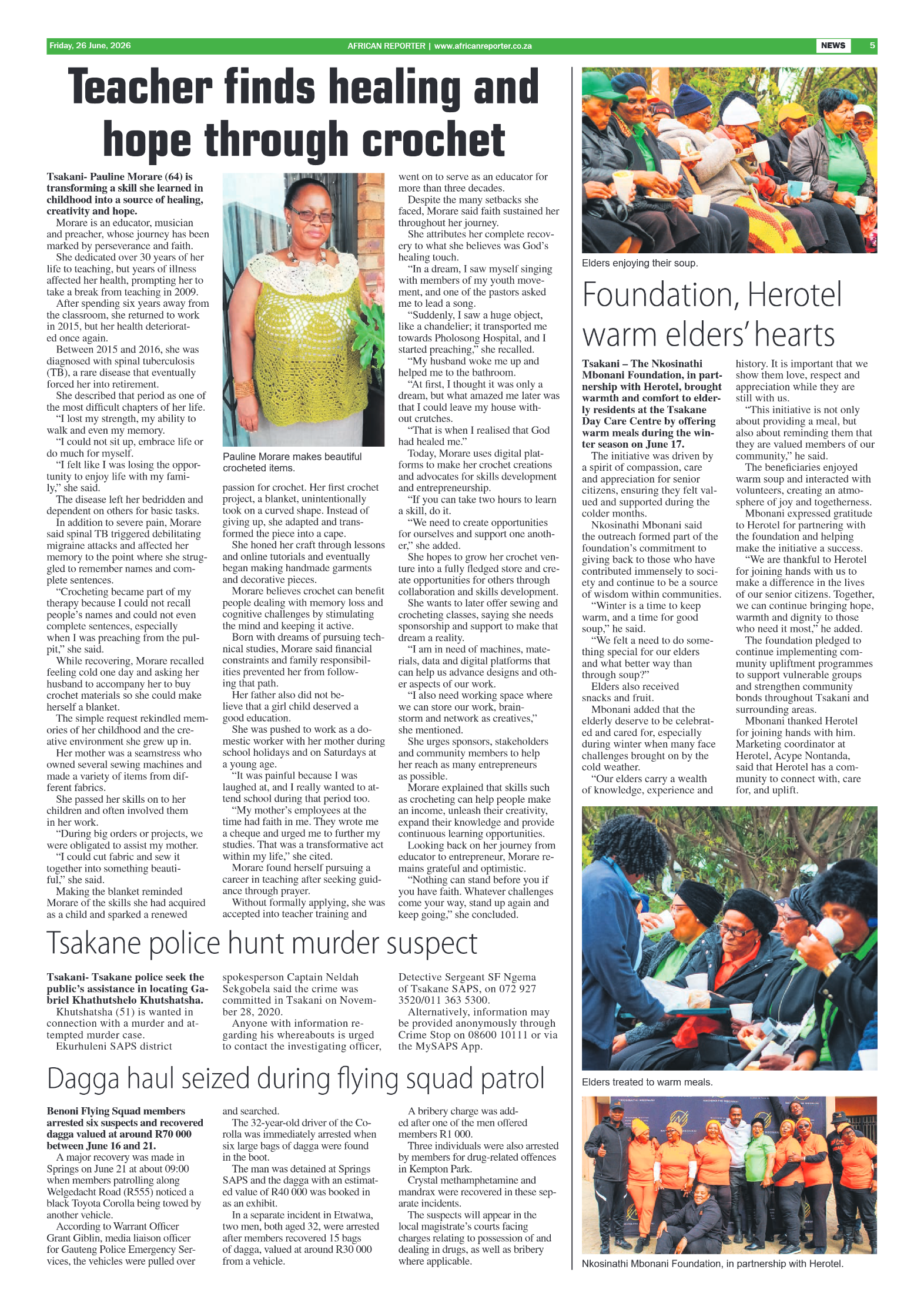 African Reporter 26 June 2026 page 5