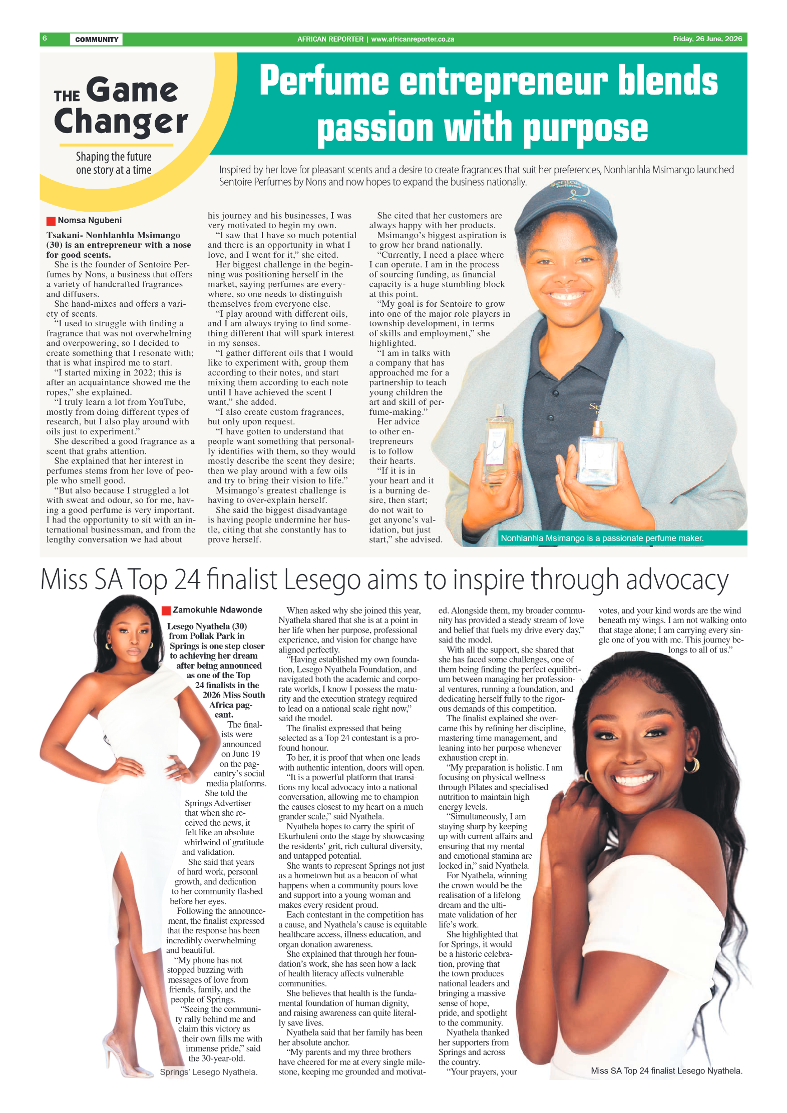 African Reporter 26 June 2026 page 6