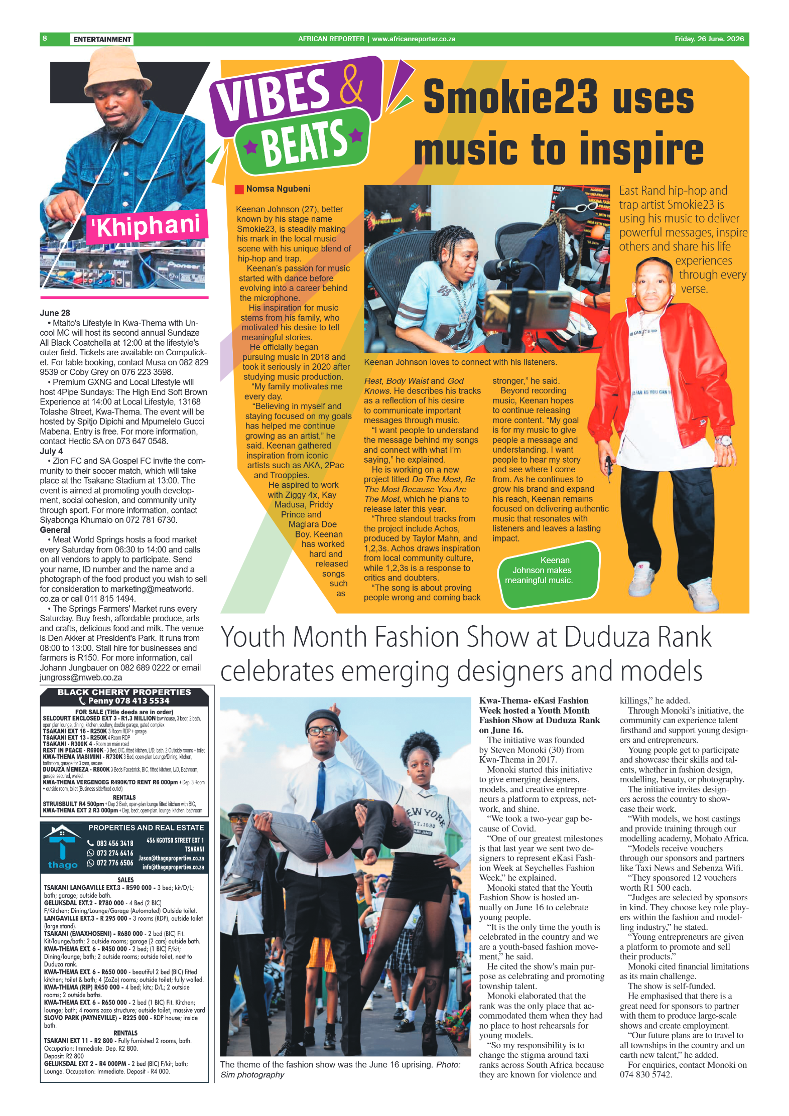 African Reporter 26 June 2026 page 8