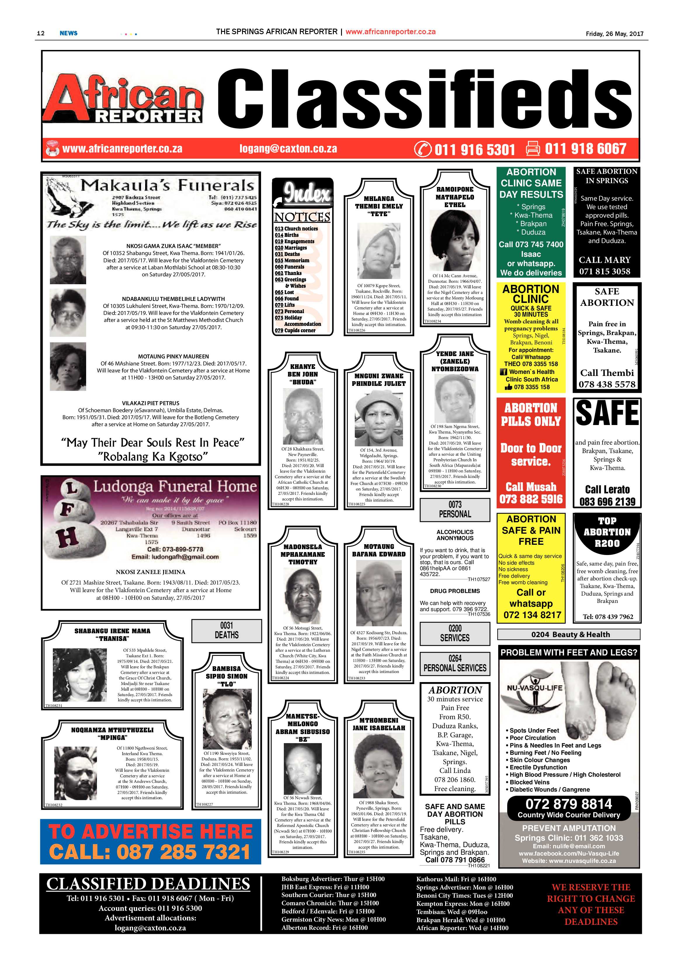 African Reporter 26 May 2017 page 12