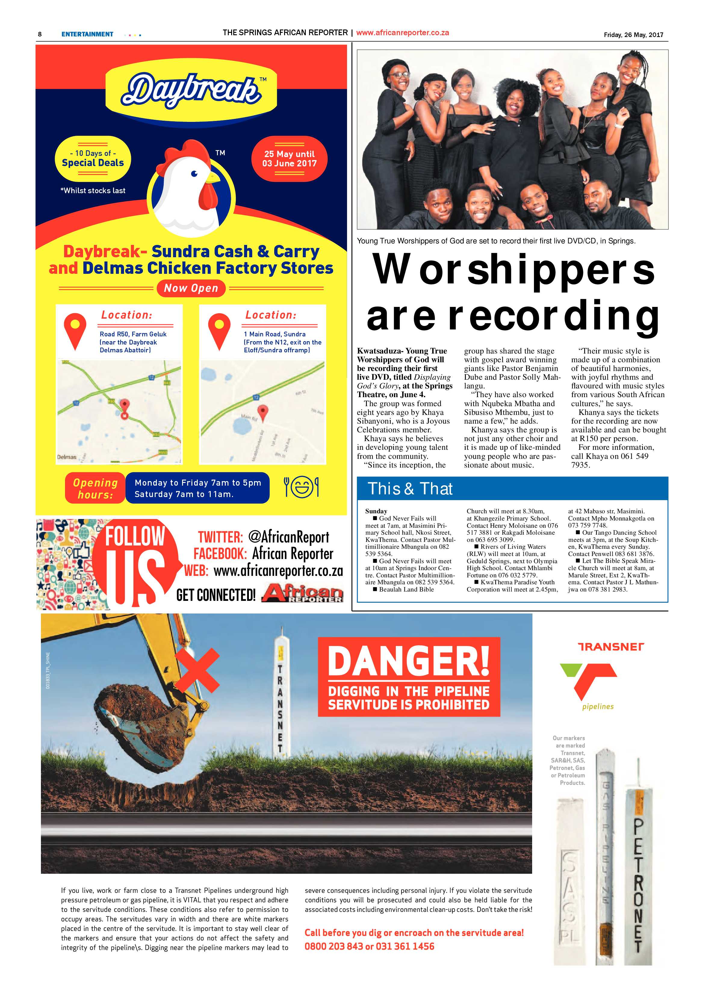 African Reporter 26 May 2017 page 8