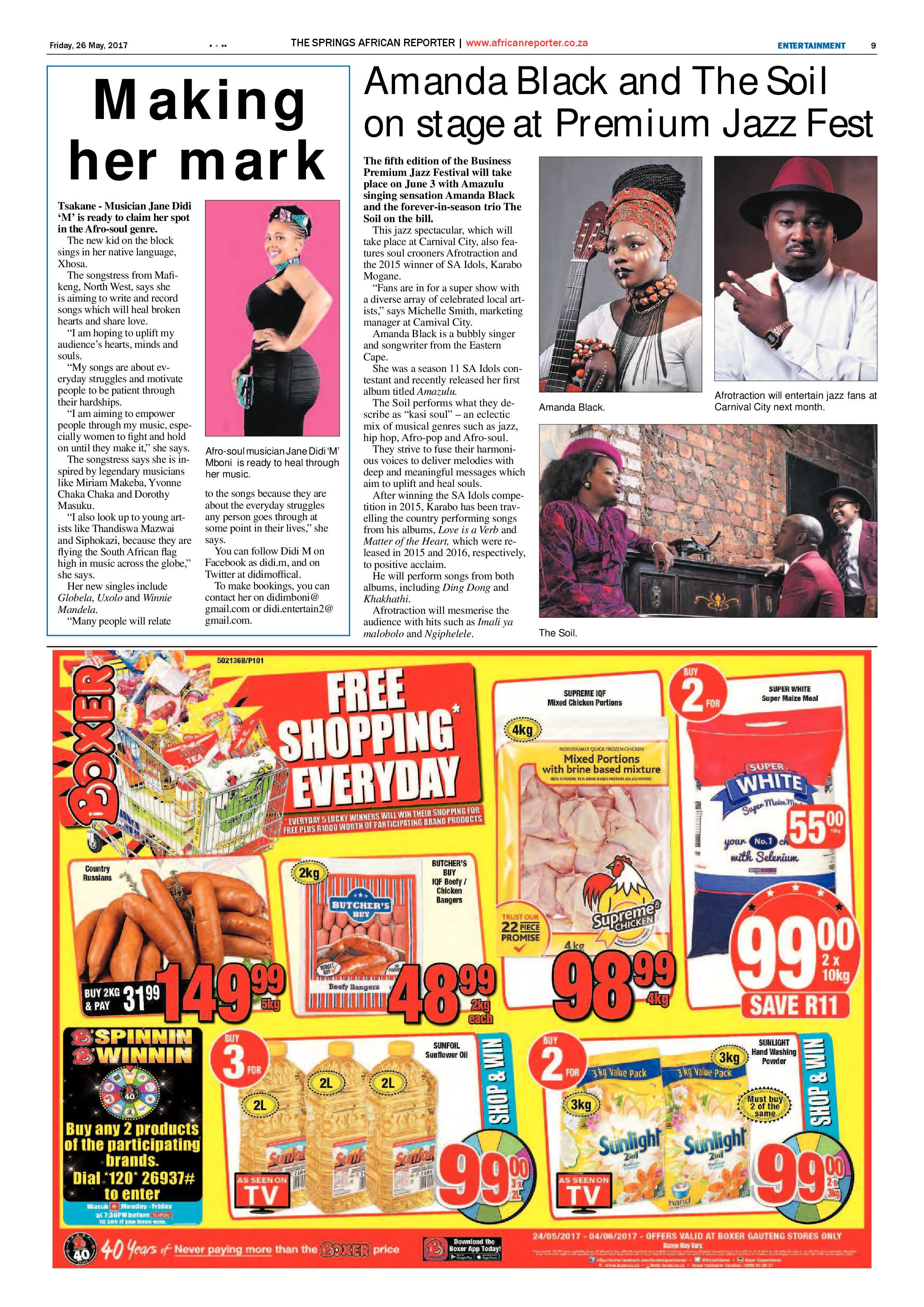 African Reporter 26 May 2017 page 9