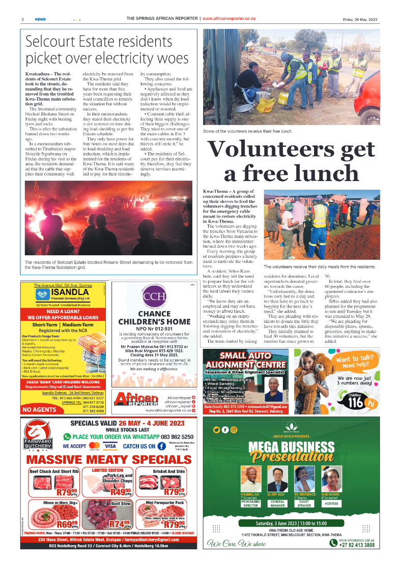 African Reporter 26 May 2023 page 2